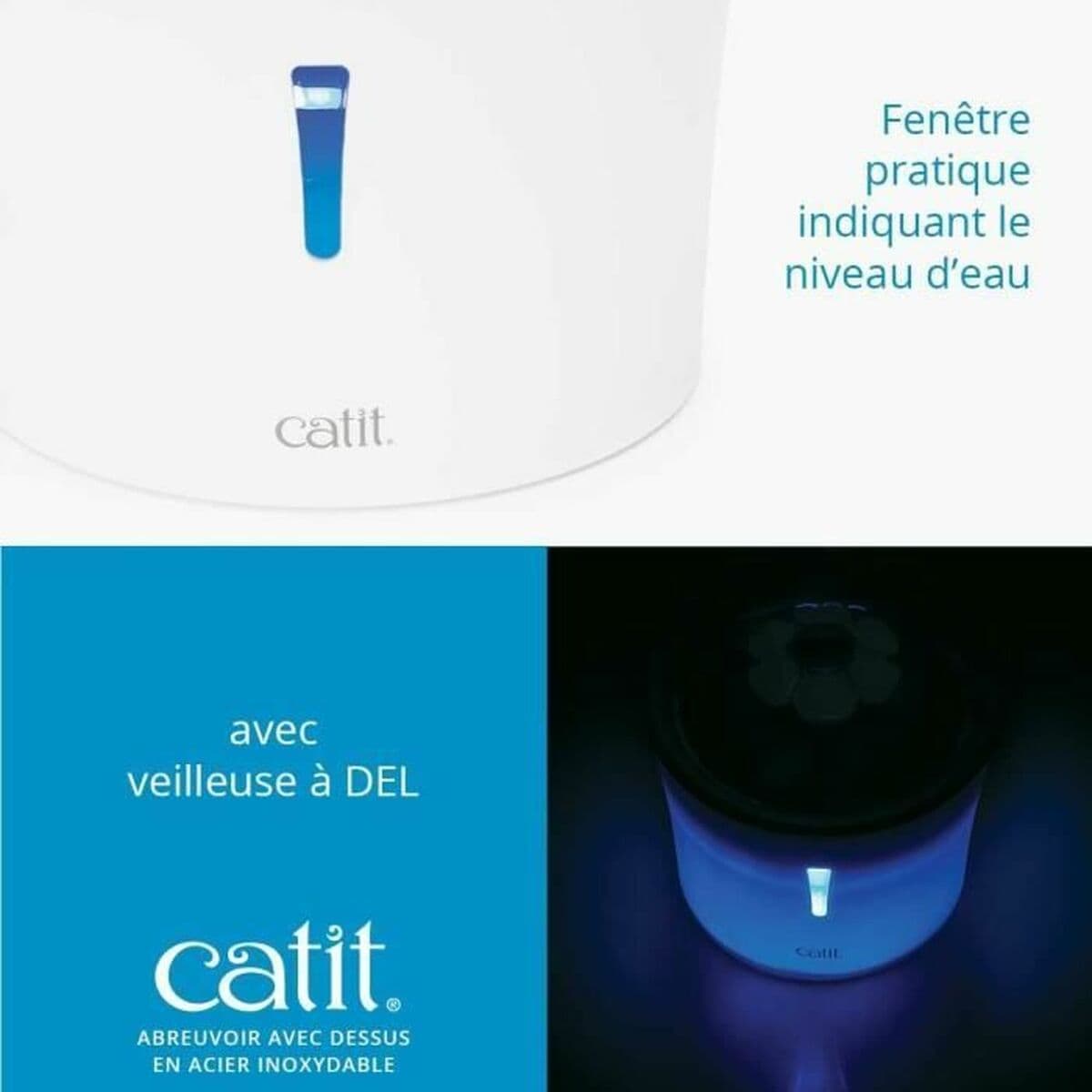 Fonte para Animais de Estimação Catit Branco Plástico/Aço inoxidável - Image 3