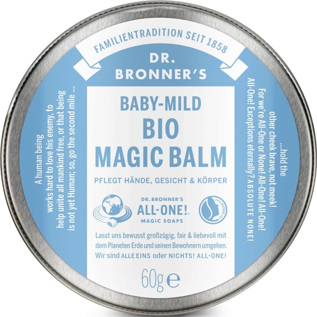 Feuchtigkeitsspendendes Körperbalsam Dr Bronner's Baby Mild Bio Magic 60 g