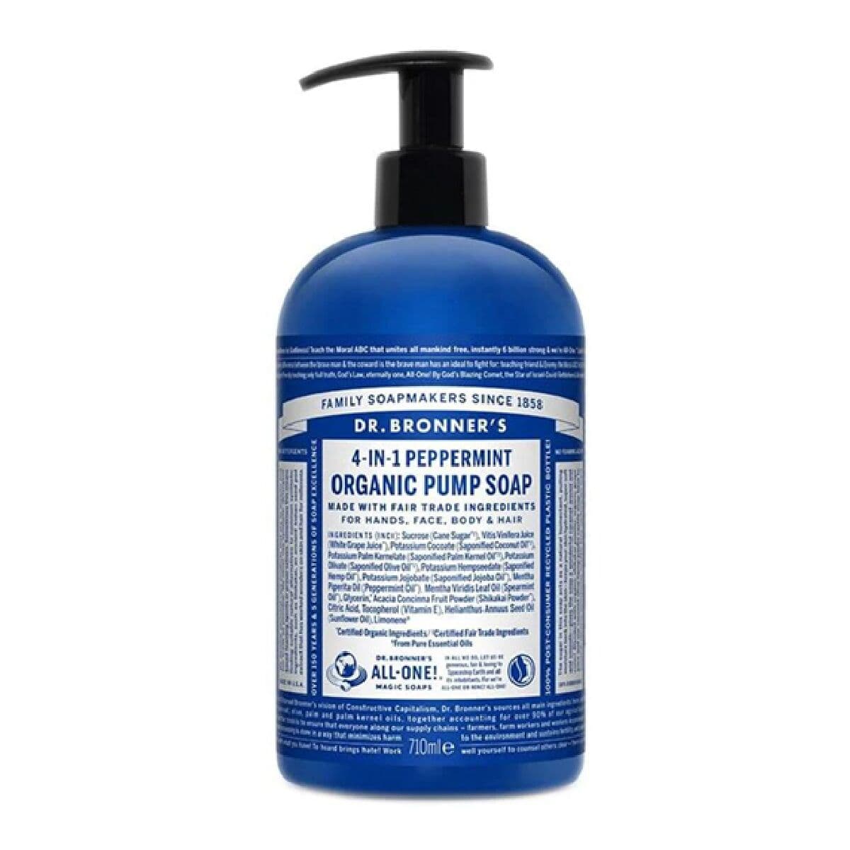 Rankų muilas Dr Bronner's 4 in 1 Peppermint 710 ml