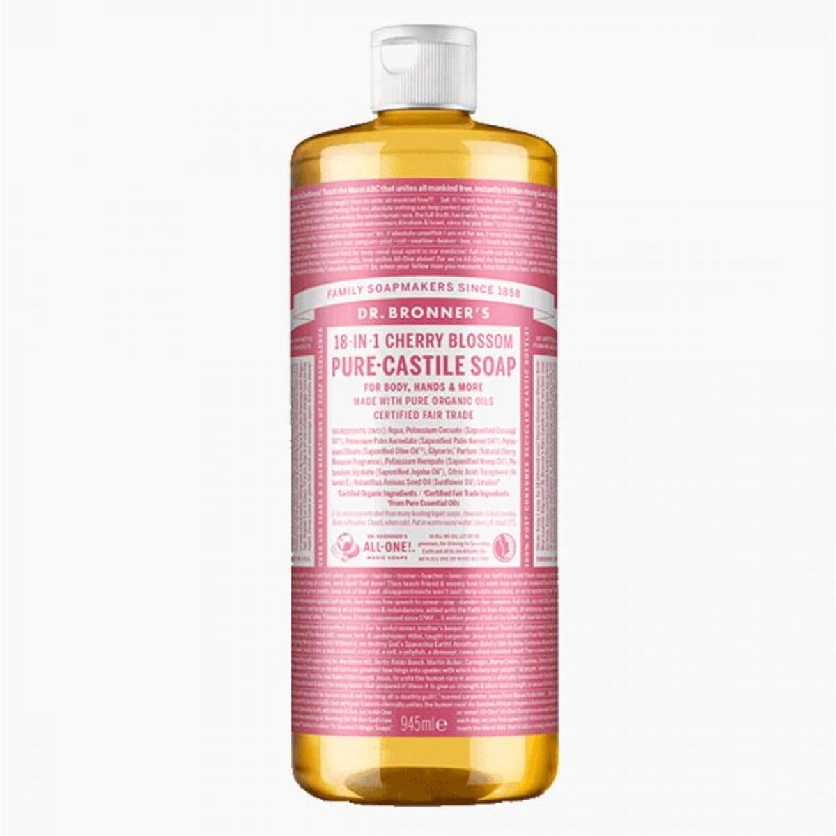 Skystas muilas Dr Bronner's Cherry Blossom 945 ml