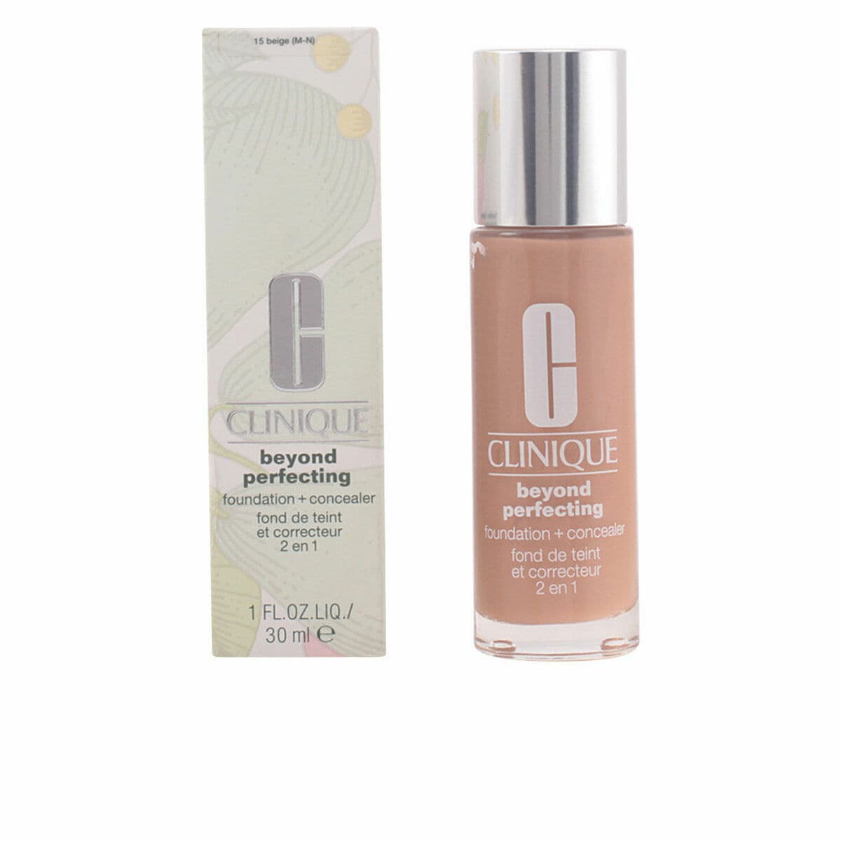 Base de Maquilhagem Fluida Clinique Beyond Perfecting Nº 15-Beige 30 ml 2 em 1
