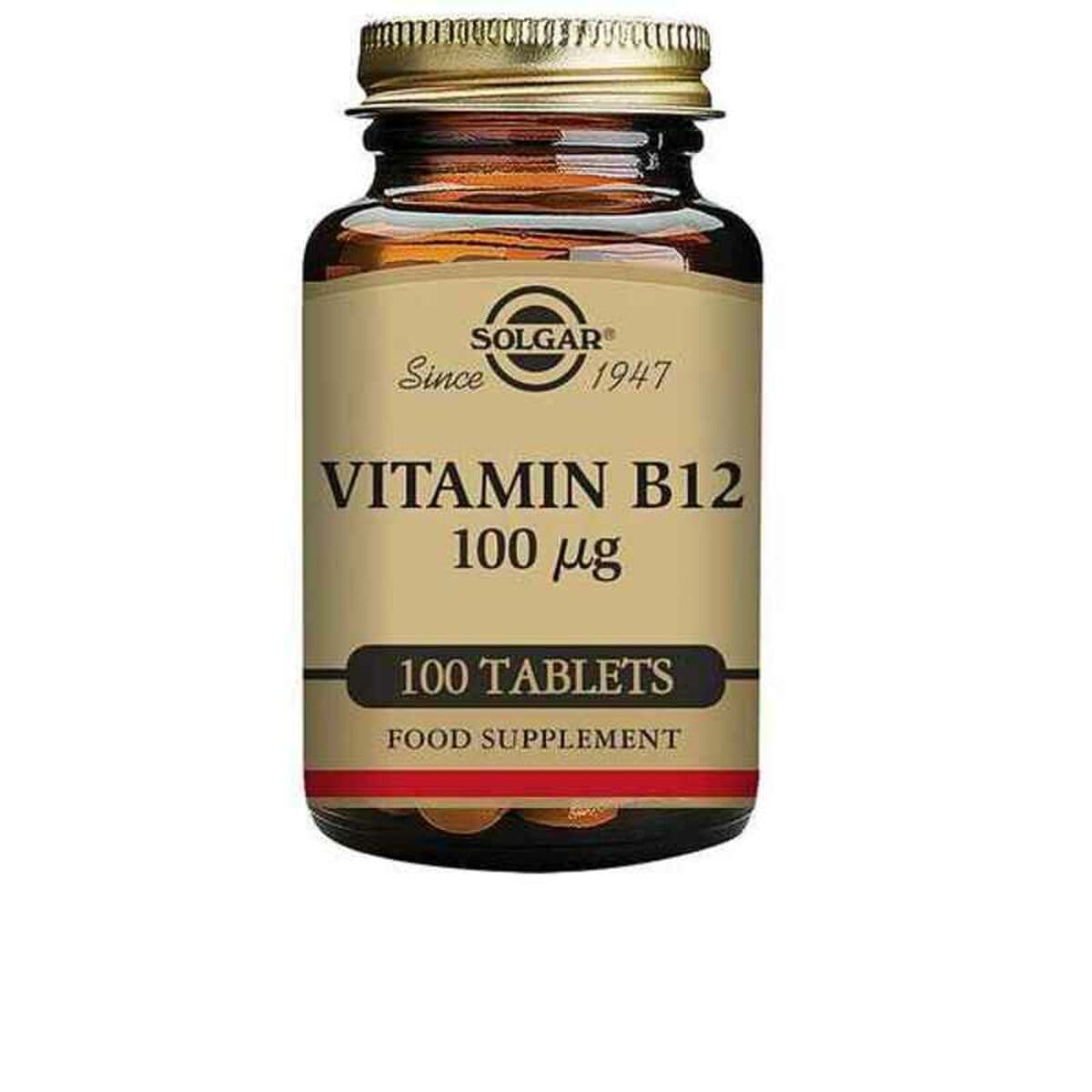 Vitamina B12 Solgar E3180 Cobalamina 100 Unità