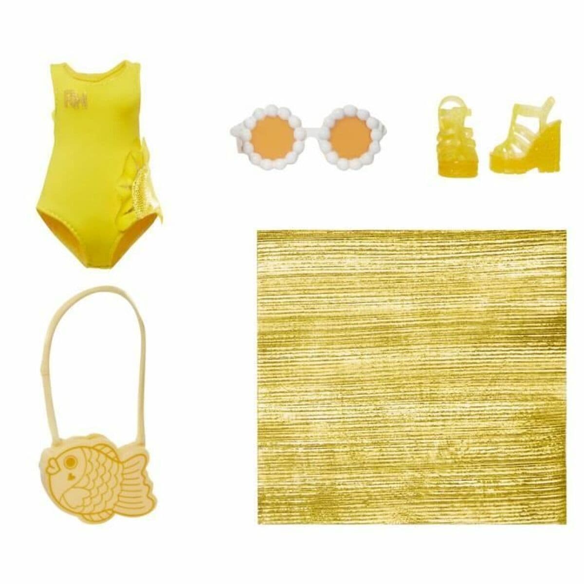 Lalka Baby Rainbow High Swim & Style Sunny (Yellow) - Image 5