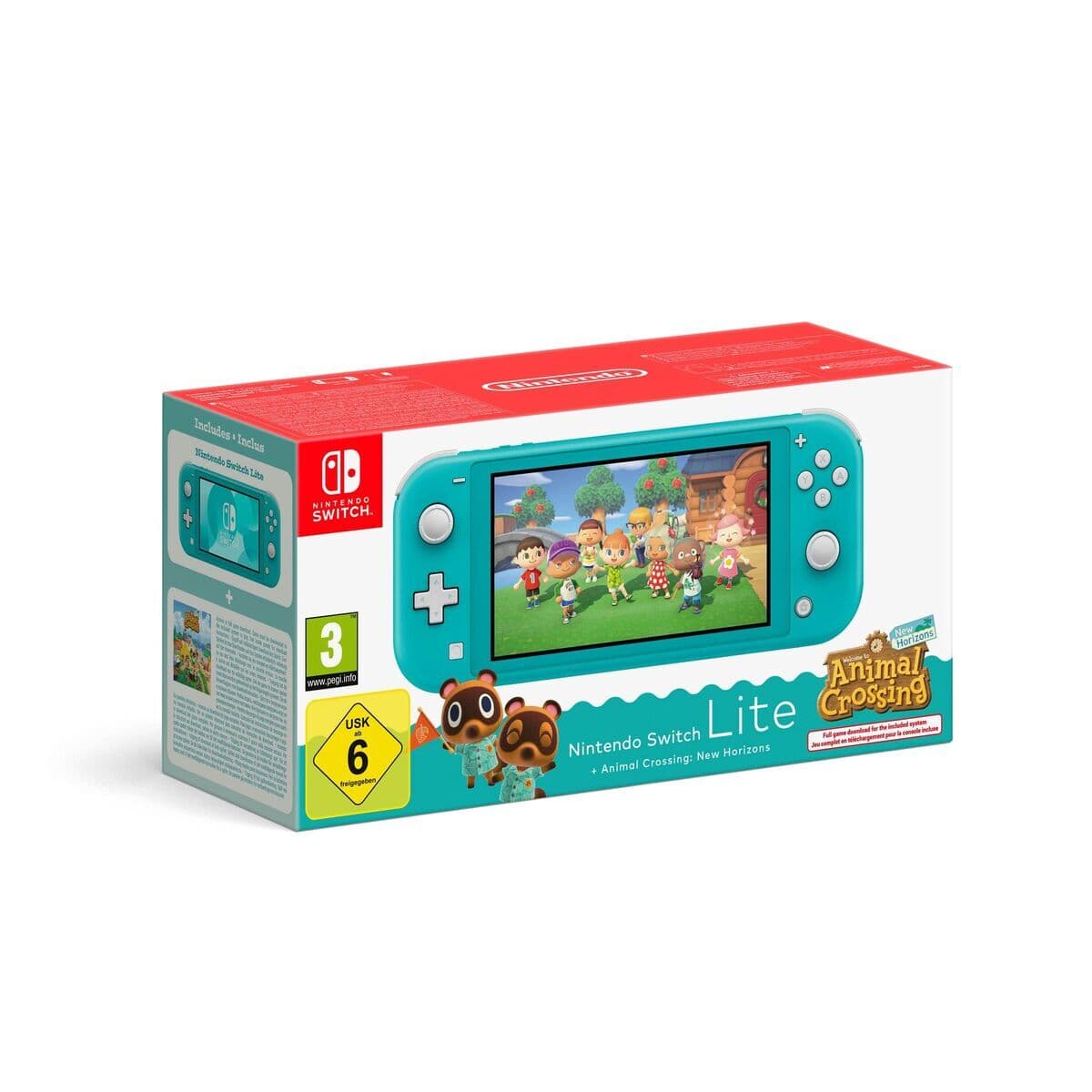 Nintendo Switch Lite + Animal Crossing Nintendo 45496546083 Turkos - Image 7