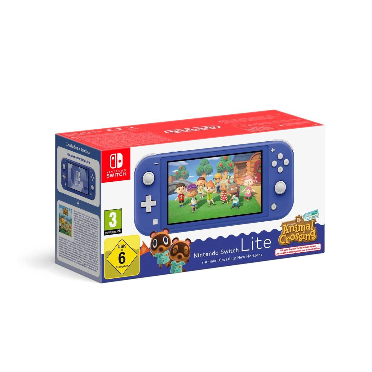 Nintendo Switch Lite + Animal Crossing Nintendo 45496546120 Blau