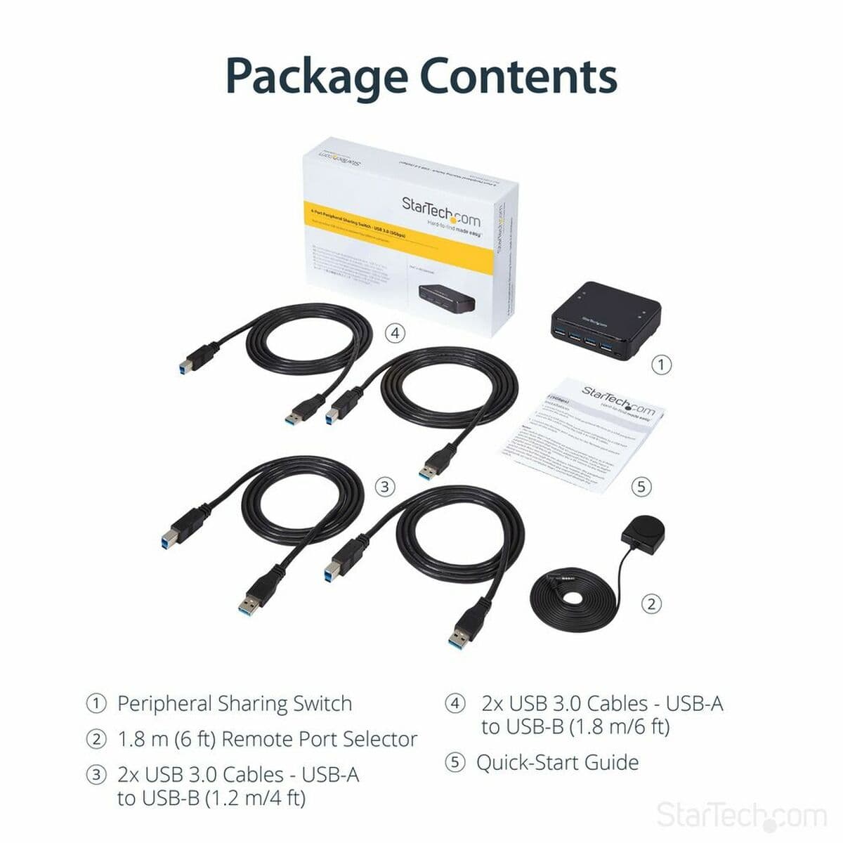Hub USB Startech HBS304A24A           Noir 5 Gbit/s - Image 6