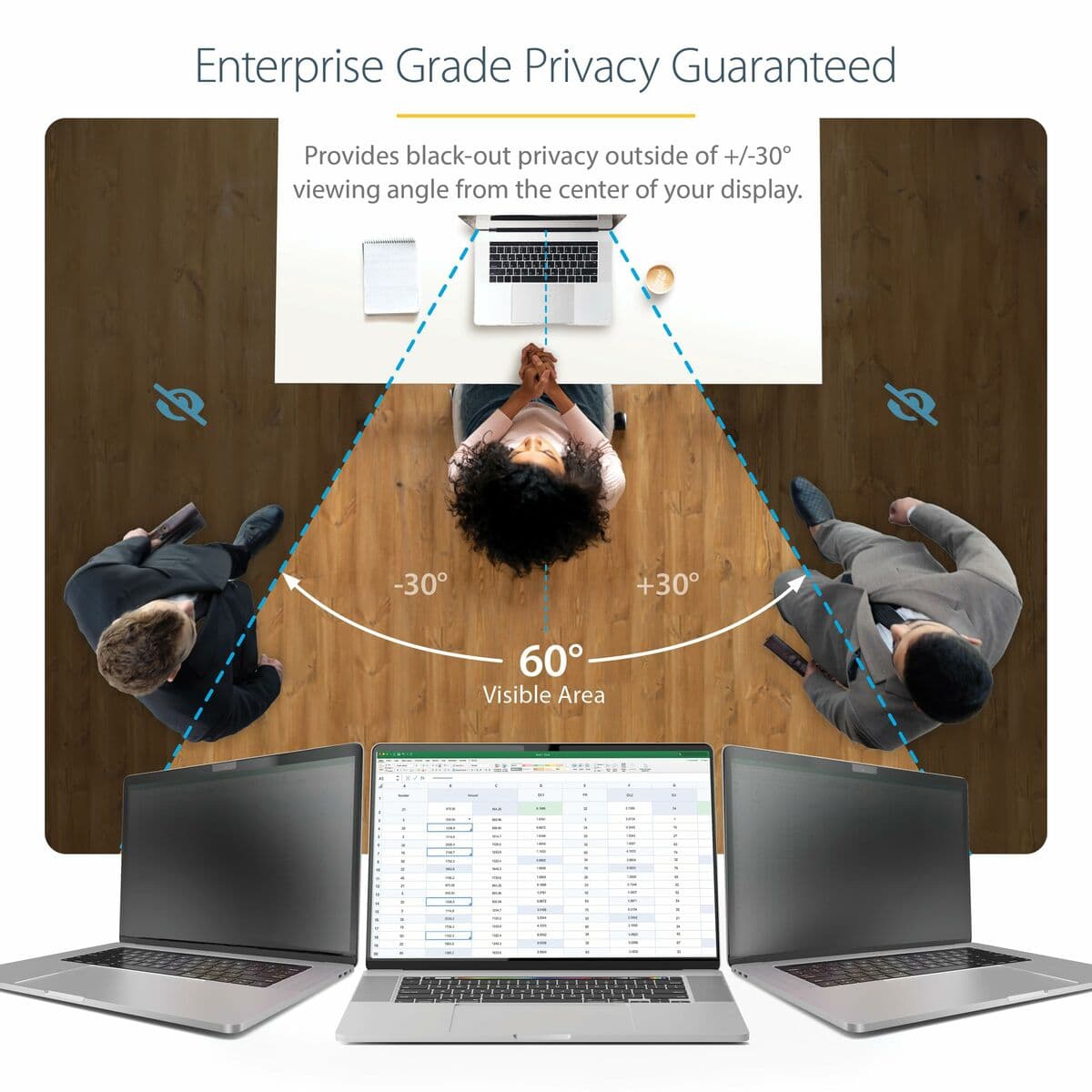 Câble HDMI Startech 14LT6-PRIVACY-SCREEN Noir - Image 6