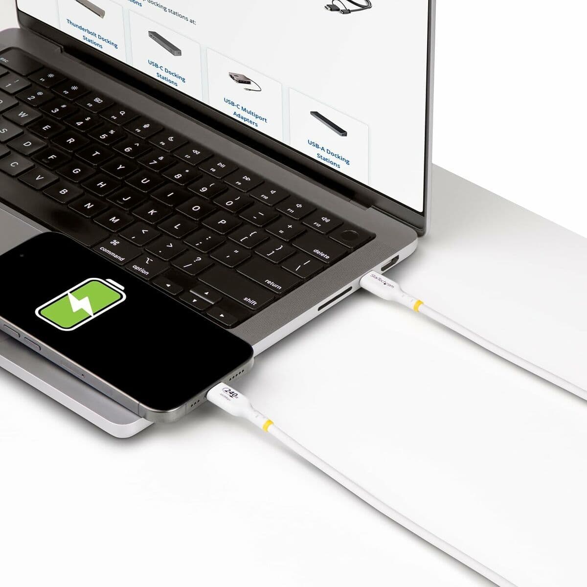Câble USB Startech USB2EPR2MW Blanc 2 m - Image 9
