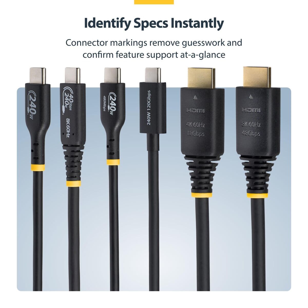 Câble HDMI Startech HDMI21-CBL-8K60-1M Noir 1 m - Image 10