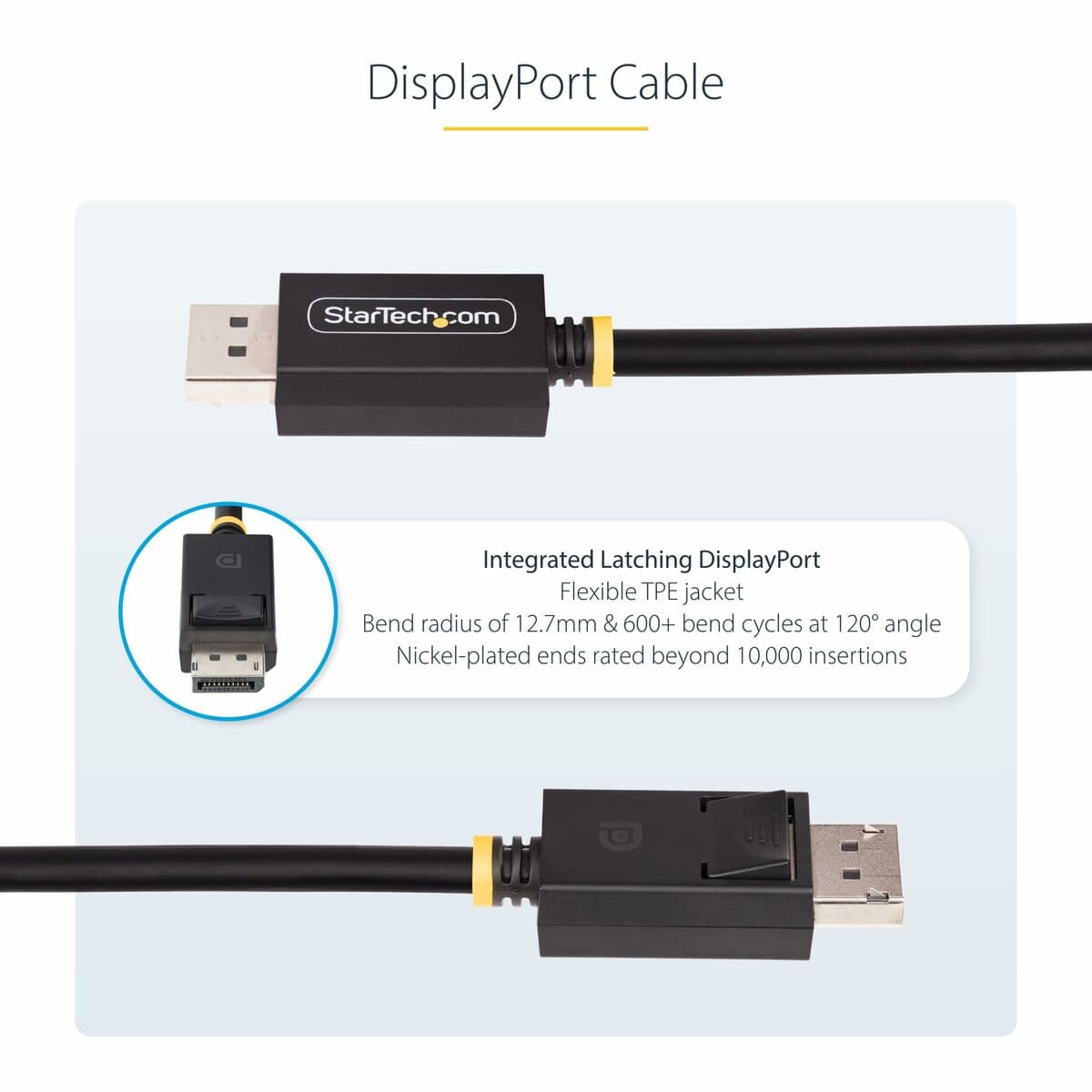 Cable USB Startech DP21-3M-DP40-CABLE Negro 3 m - Image 7