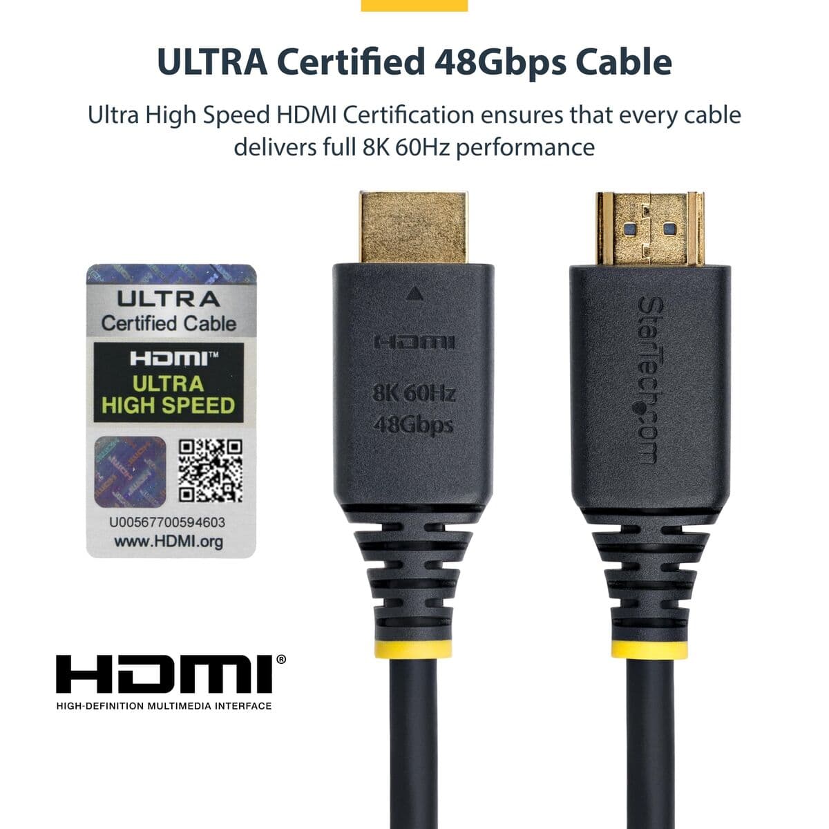 Câble HDMI Startech HDMI21-CBL-8K60-5M Noir 5 m - Image 8