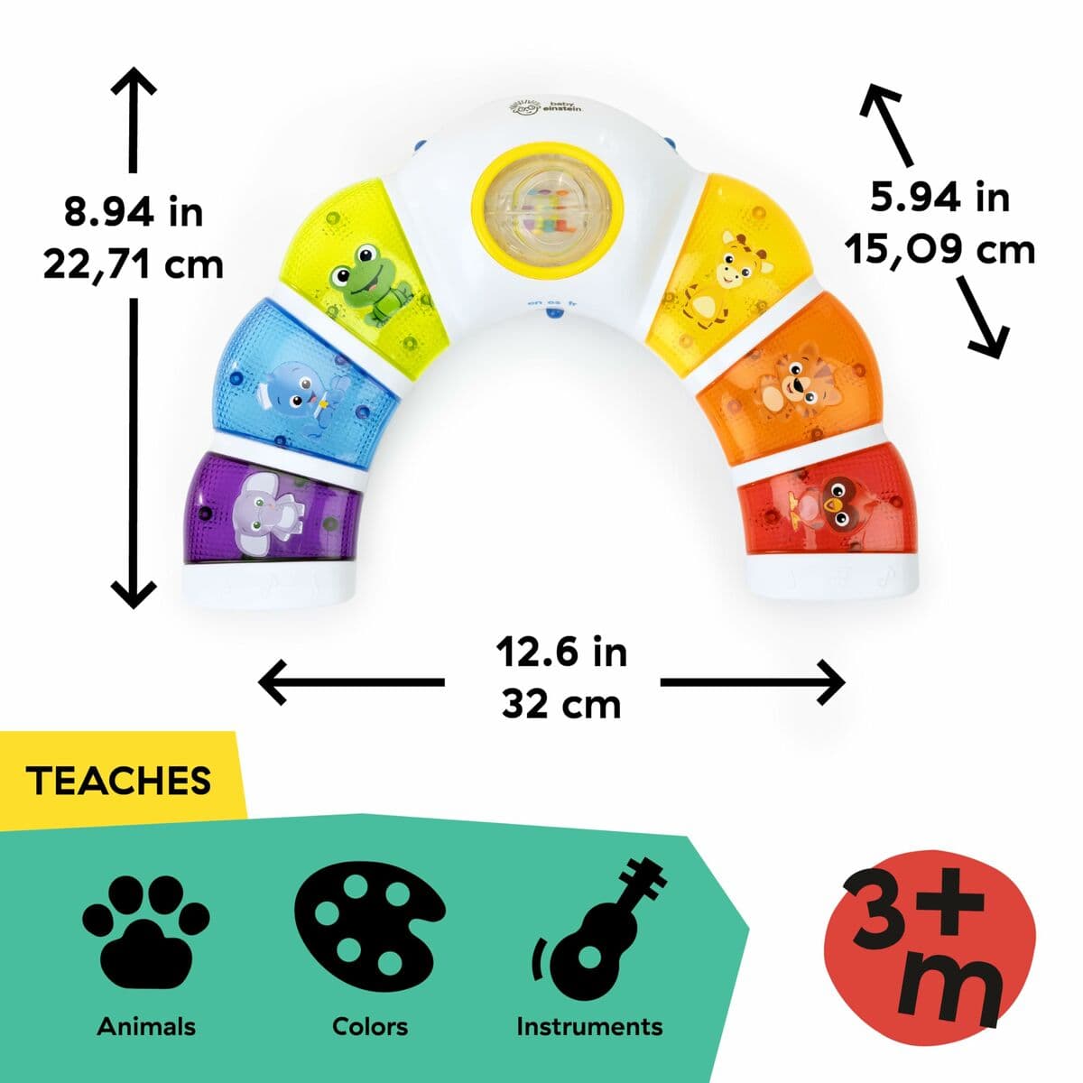 Arco di Attività per Bambini Baby Einstein Glow & Discover Light Bar Multicolore - Image 8