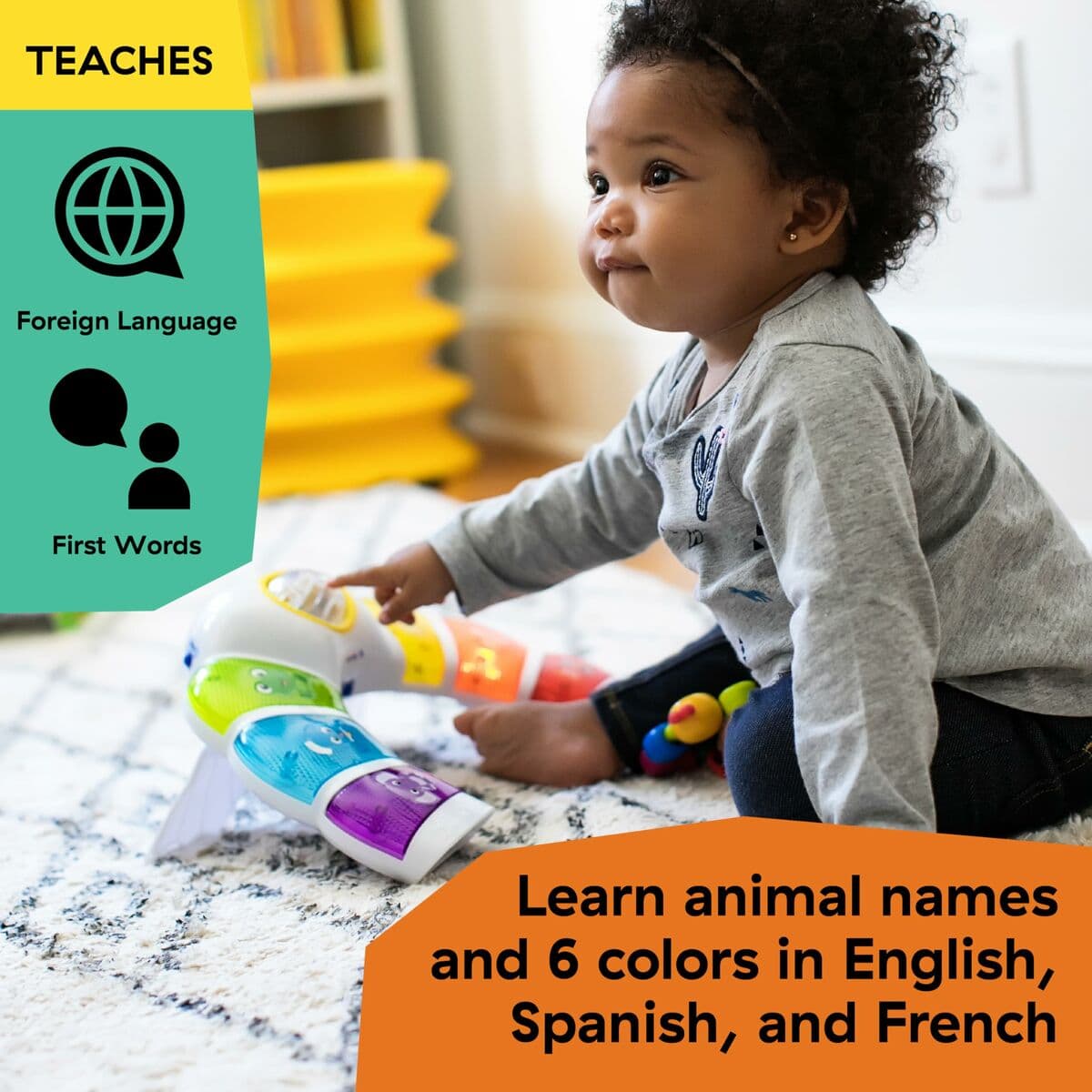 Arco di Attività per Bambini Baby Einstein Glow & Discover Light Bar Multicolore - Image 9