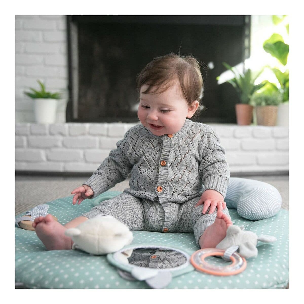 Alfombra de juego Ingenuity Reversible Madera - Image 11