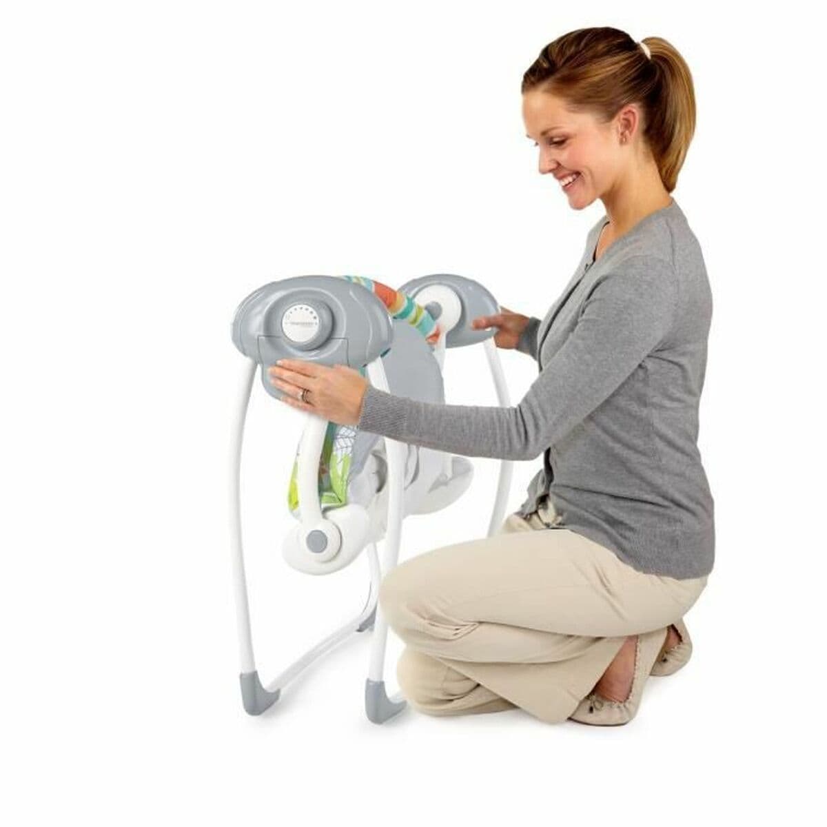 Gungstol Ingenuity Compact portable swing Multicolour djur - Image 8