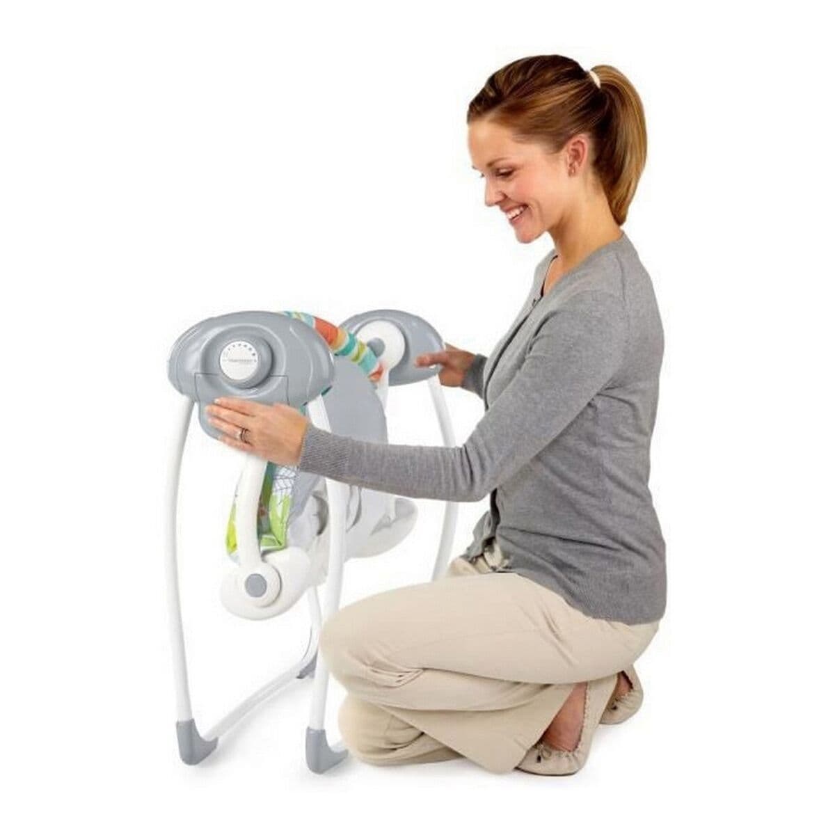 Gungstol Ingenuity Compact portable swing Multicolour djur - Image 4