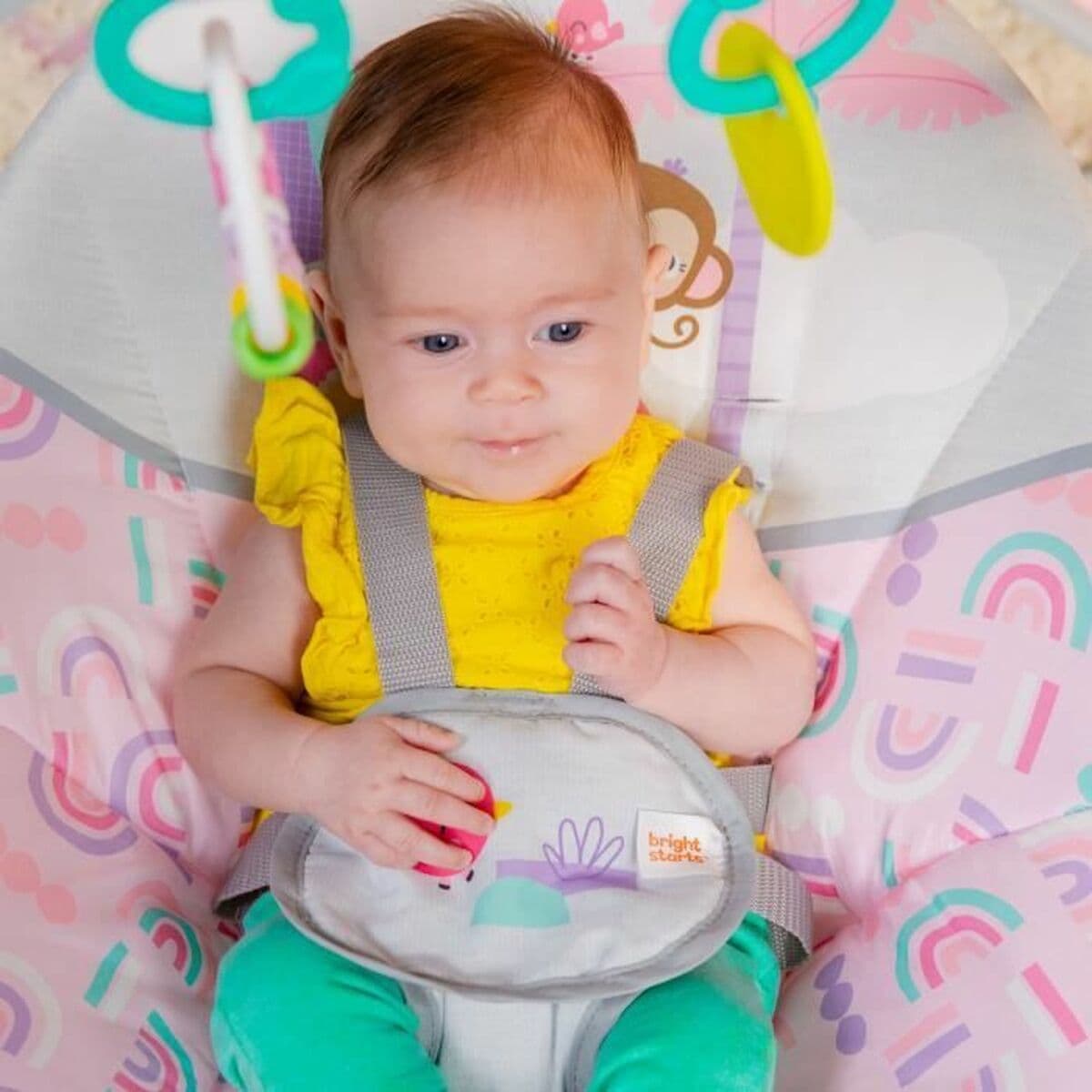 Hamaca para Bebé Bright Starts Pink Paradise Rosa - Image 3