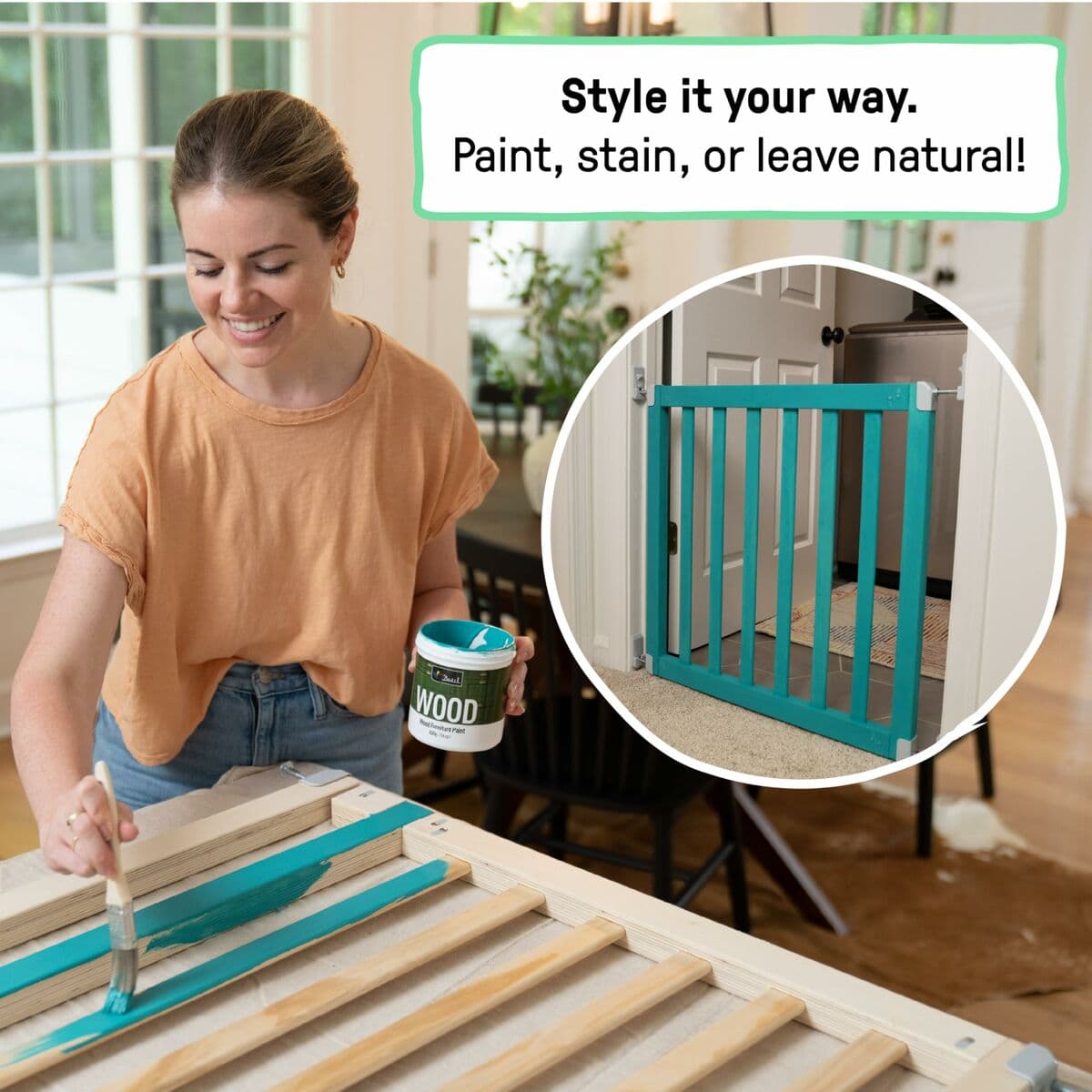 Barrera de seguridad Ingenuity Marrón 76-91 cm - Image 8