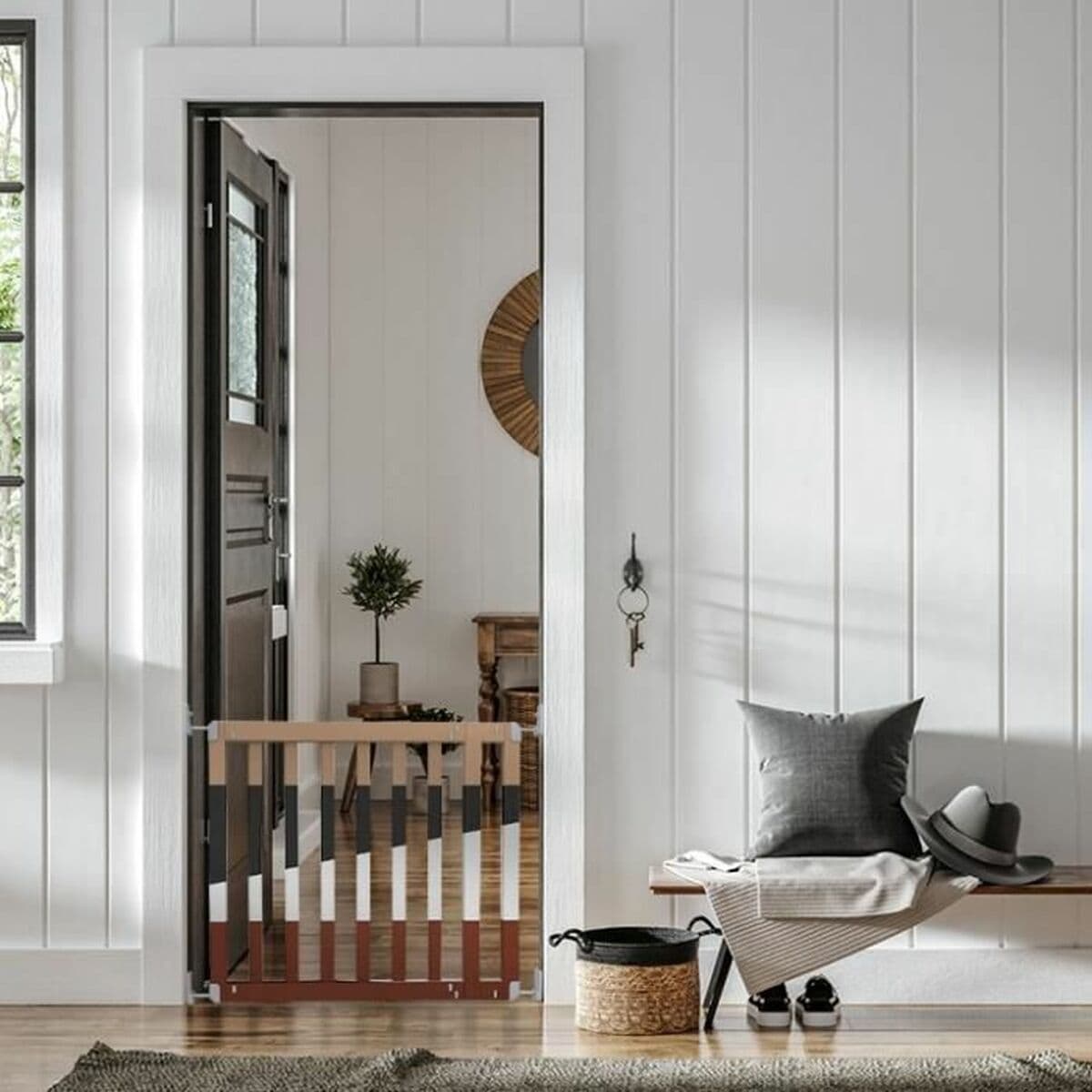 Barrera de seguridad Ingenuity Marrón 76-91 cm - Image 3