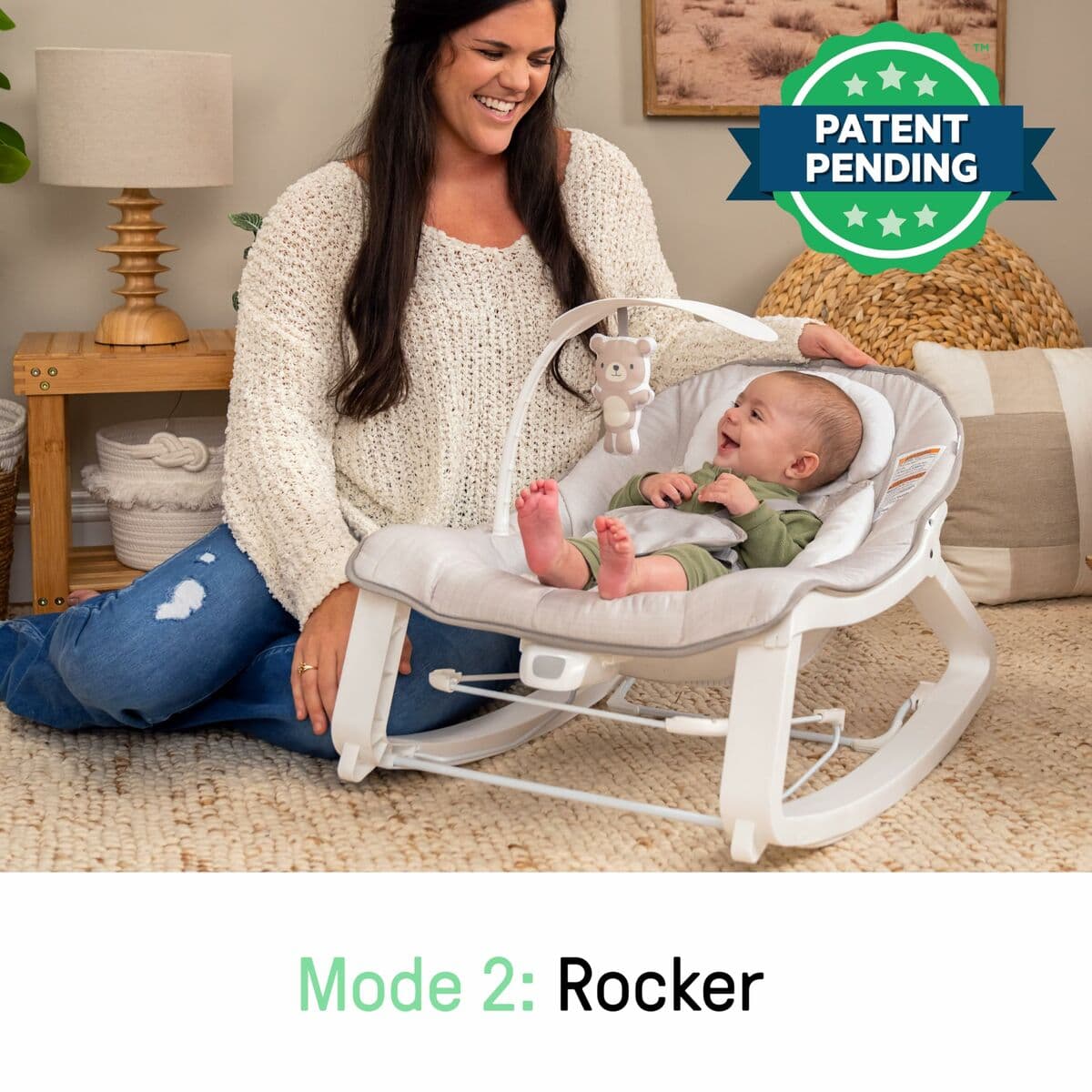 Hamaca para Bebé Ingenuity Blanco Gris - Image 8