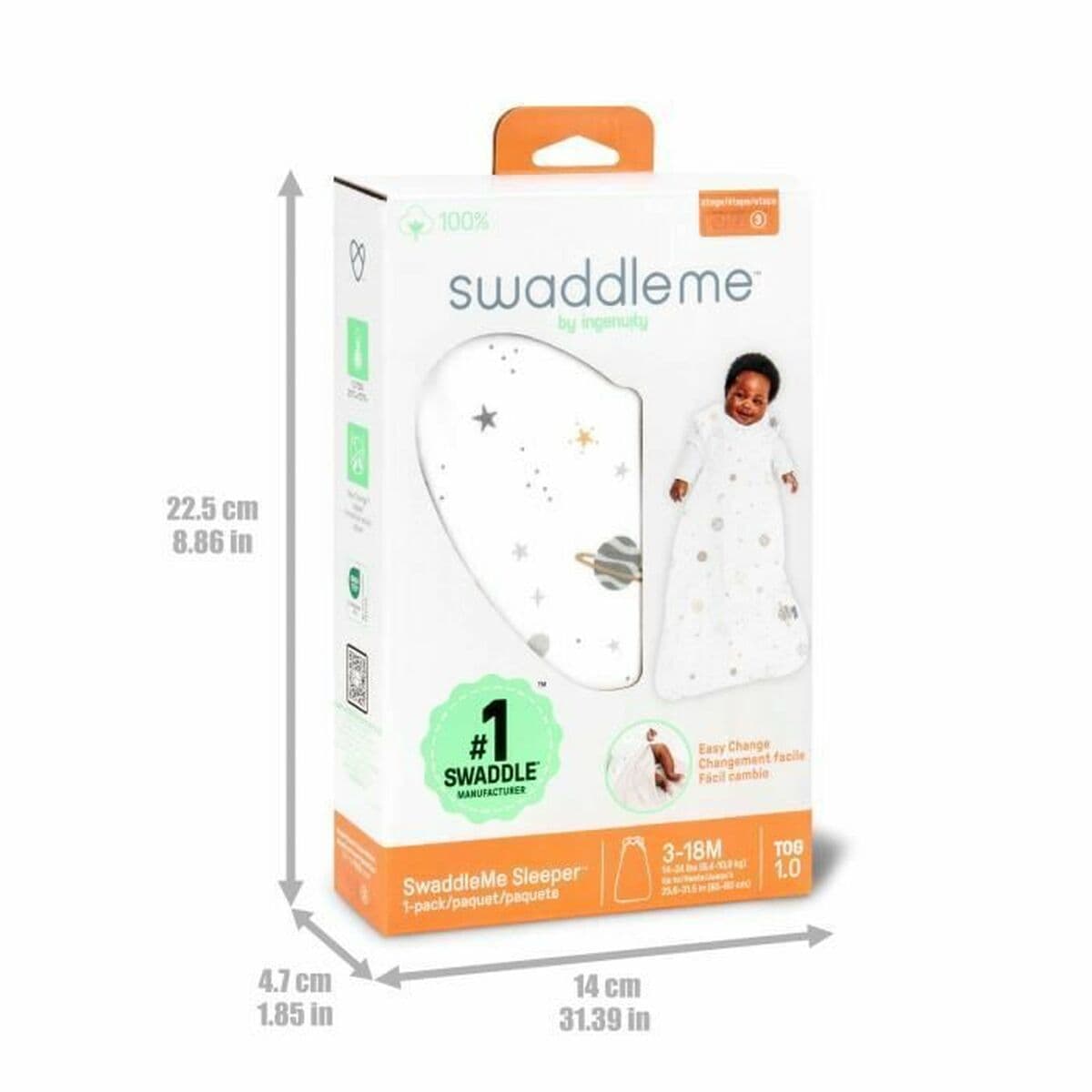 Saco de Dormir Ingenuity 6-18 Meses Algodón - Image 4