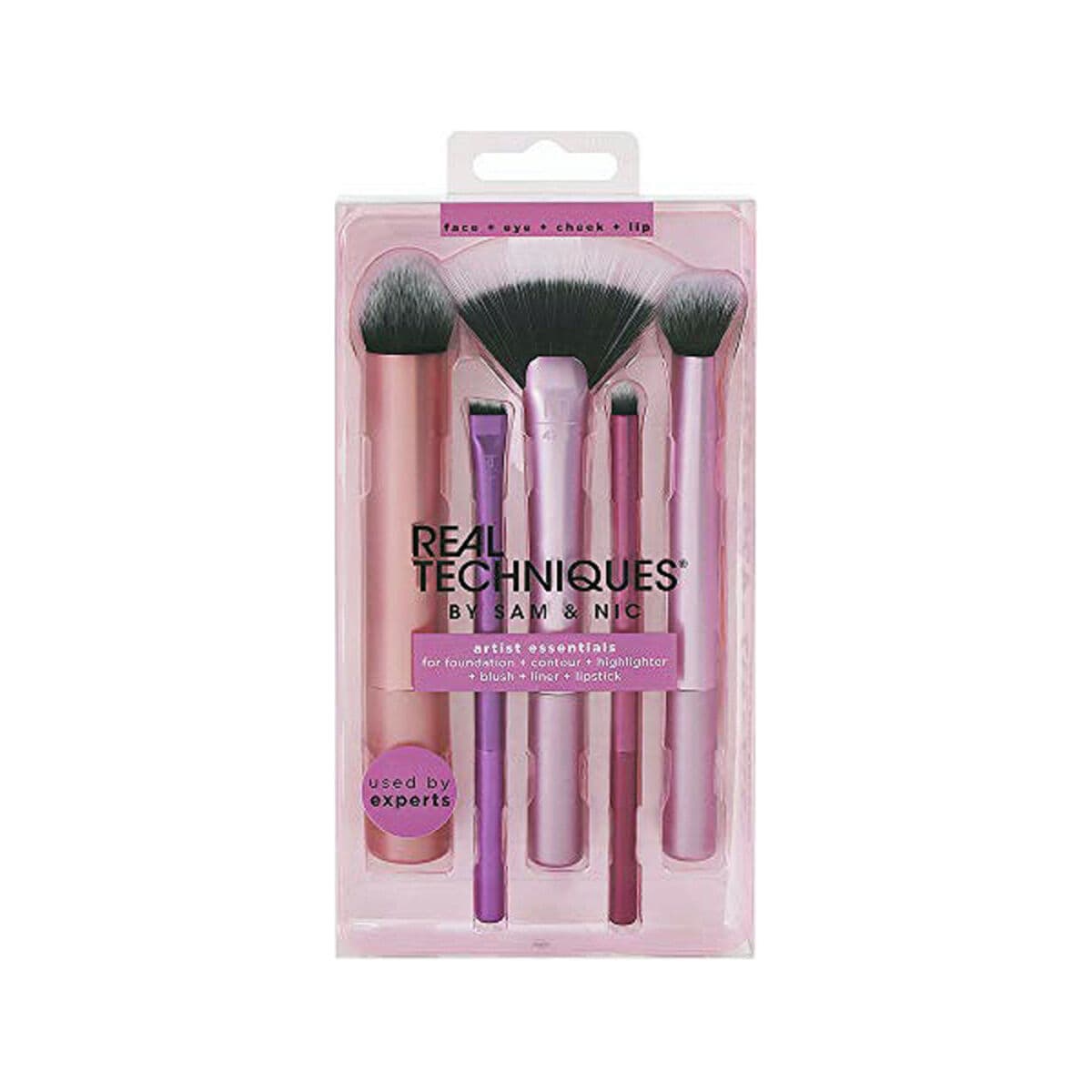 Conjunto de Pincéis de Maquilhagem Artist Essentials Real Techniques Artist Essentials (5 pcs) 5 Peças (5 Unidades)
