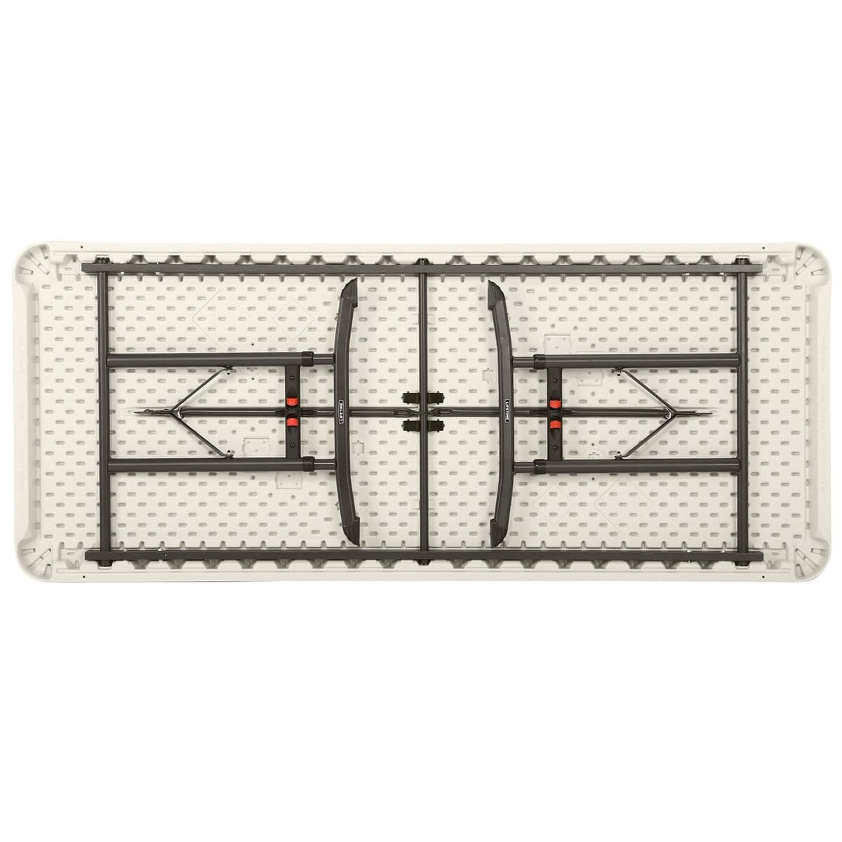 Mesa Plegable Lifetime Blanco Acero Rectangular (Reacondicionado C) - Image 8
