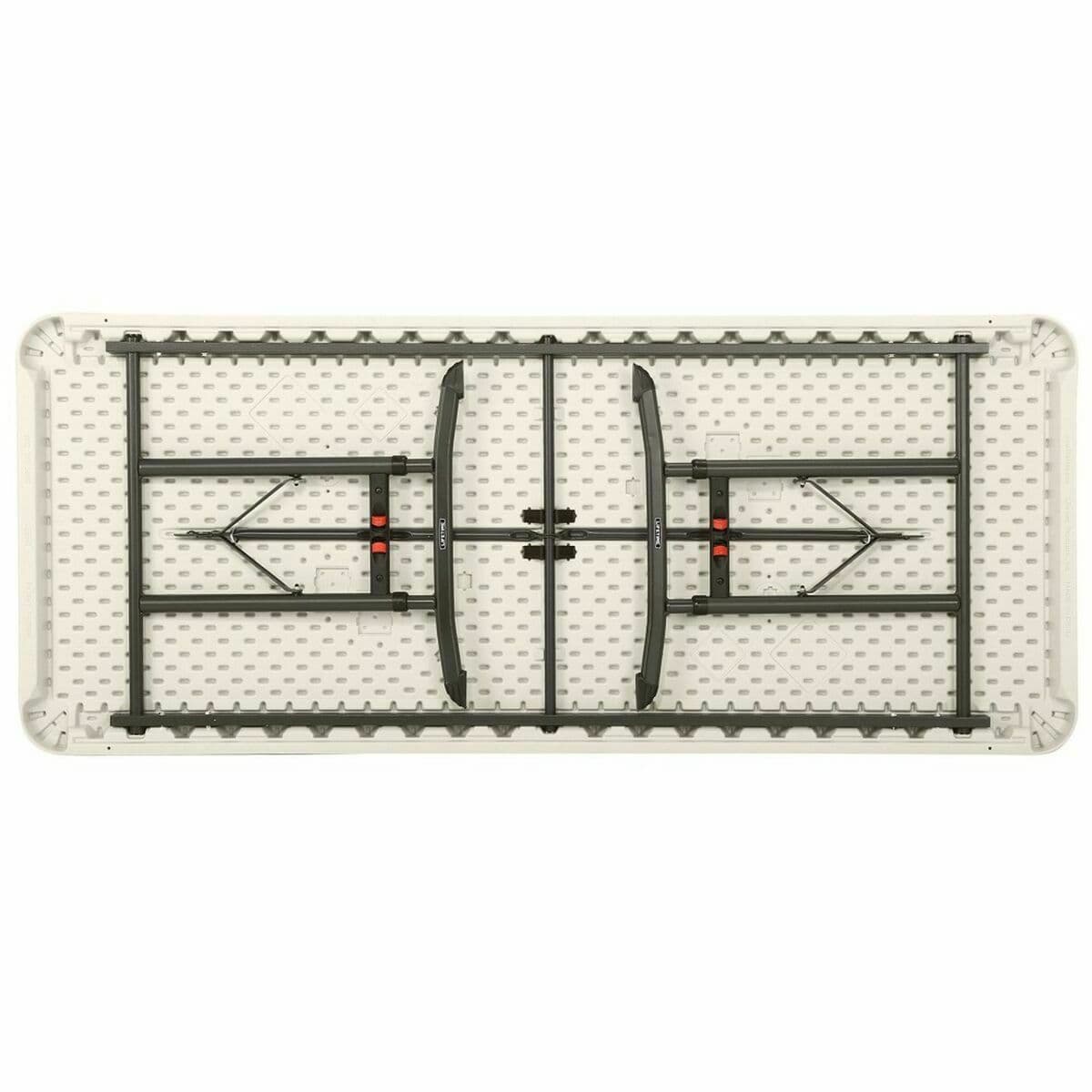 Mesa Plegable Lifetime Blanco Acero Rectangular (Reacondicionado C) - Image 2