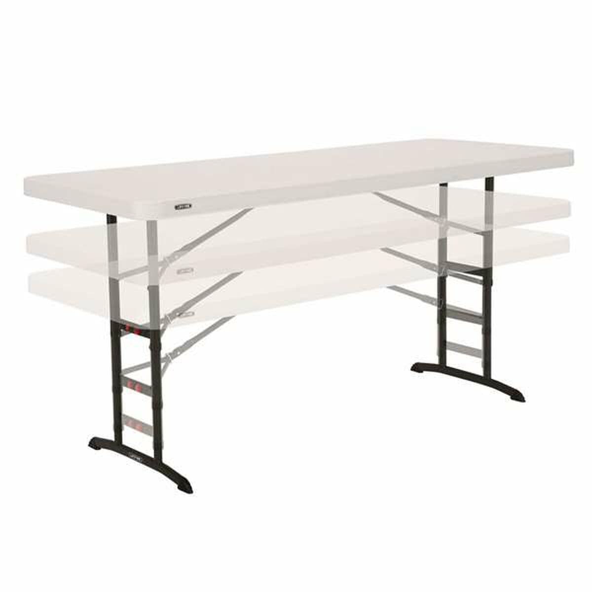 Mesa Plegable Lifetime Blanco Acero Rectangular (Reacondicionado C) - Image 17