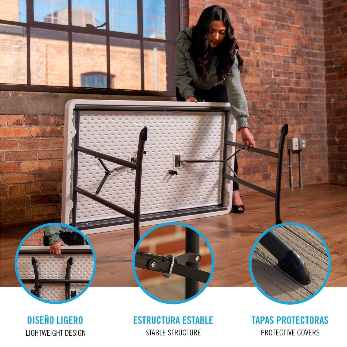 Mesa Lifetime 122 x 76 cm - Image 7