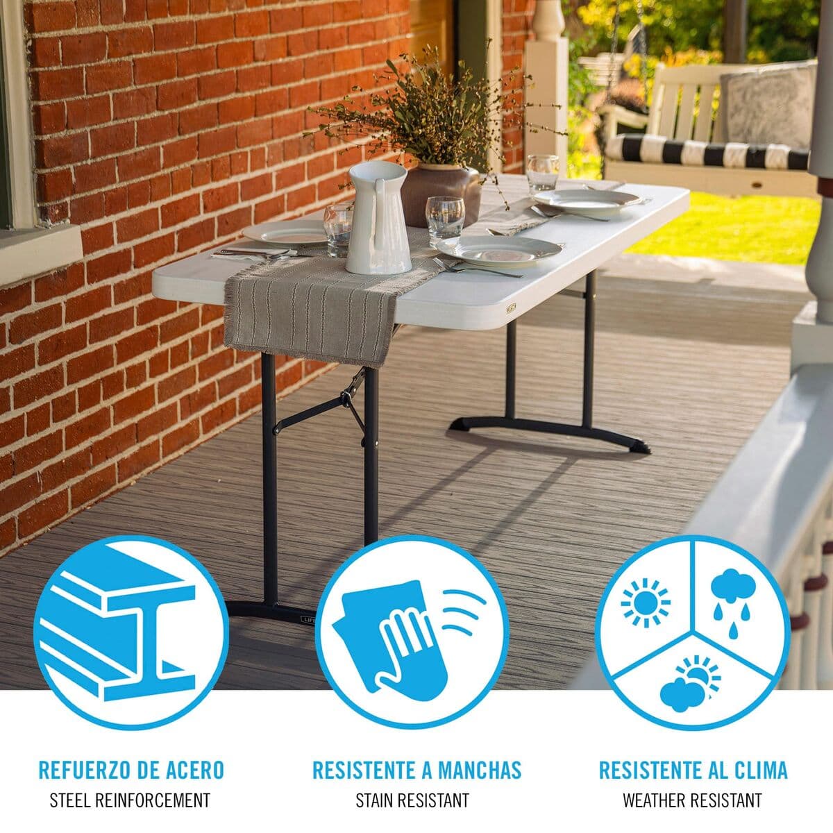 Mesa Lifetime 122 x 76 cm - Image 8