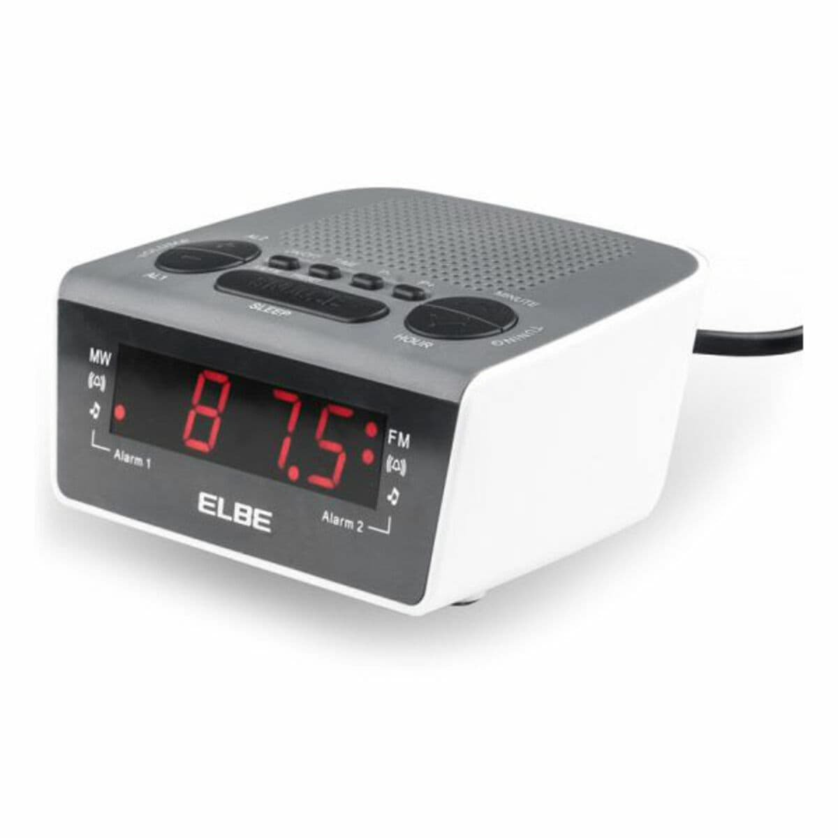 Radio Despertador ELBE CR-932 AM/FM Blanco - Image 2