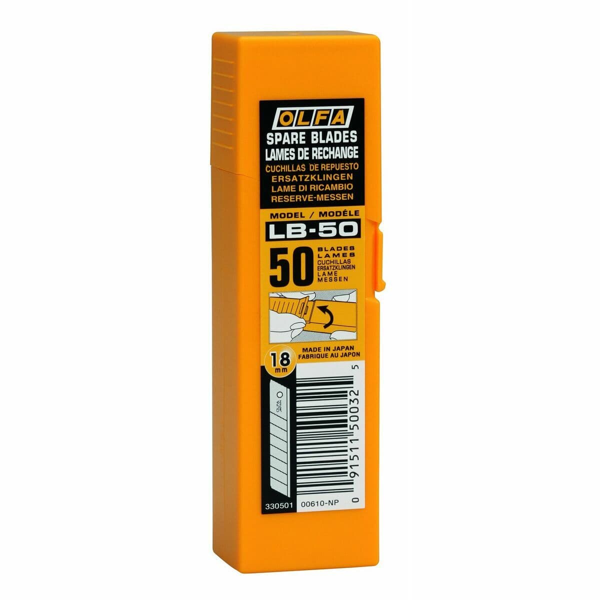 Ostrze tnące Olfa Podzielny Nóż introligatorski 18 mm 50 Sztuk - Image 4