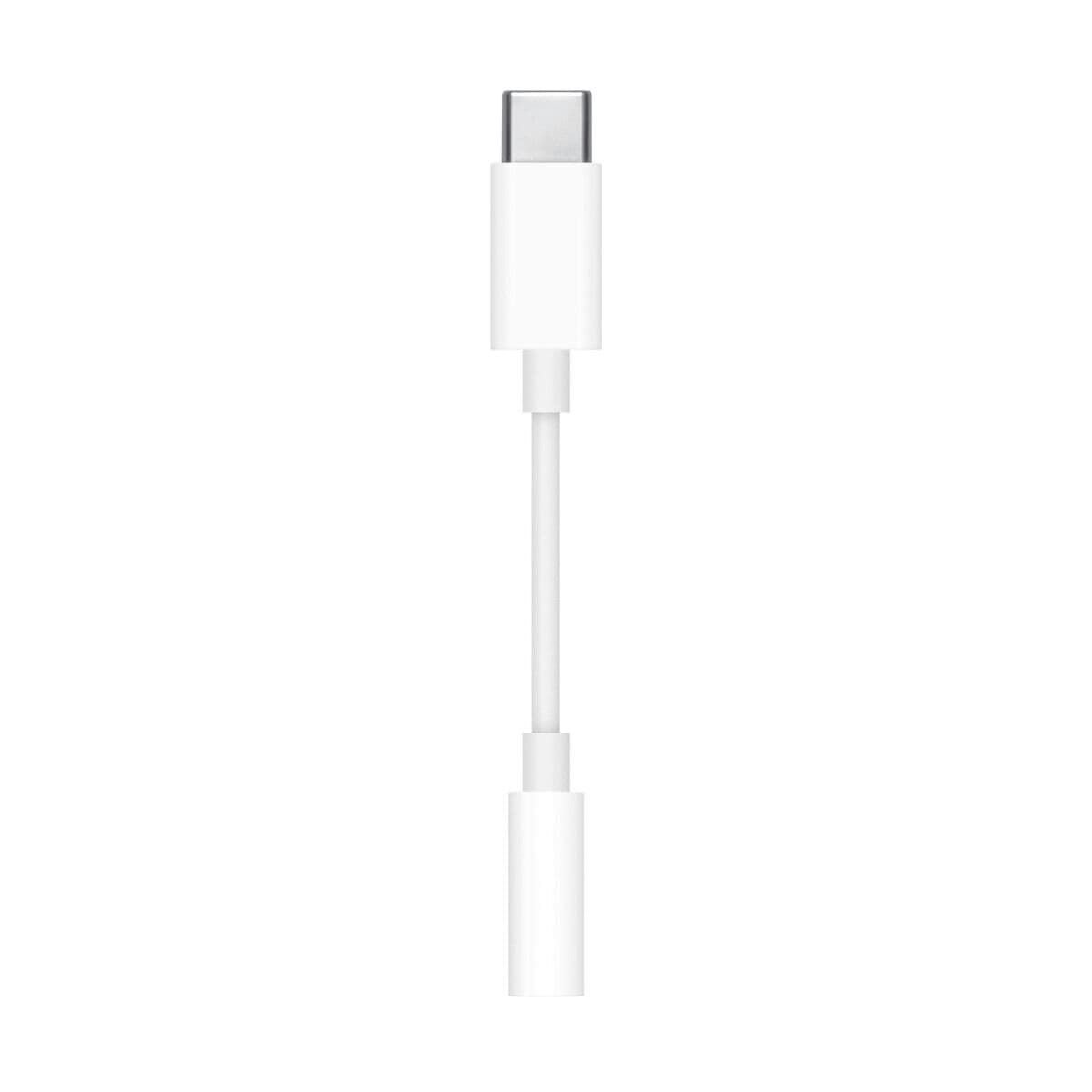 Adaptor USB-C la Jack 3.5 mm Apple MU7E2ZM/A Alb (10 Unități) - Image 2