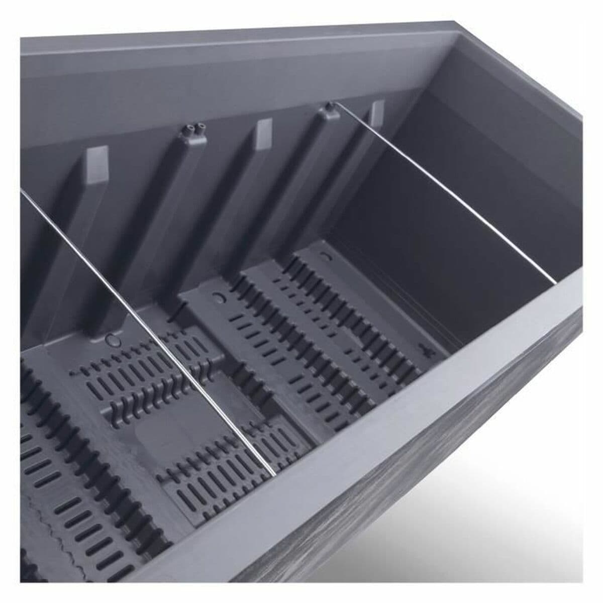 Maceta Deroma Antracita 99 cm Plástico Rectangular Moderno - Image 5