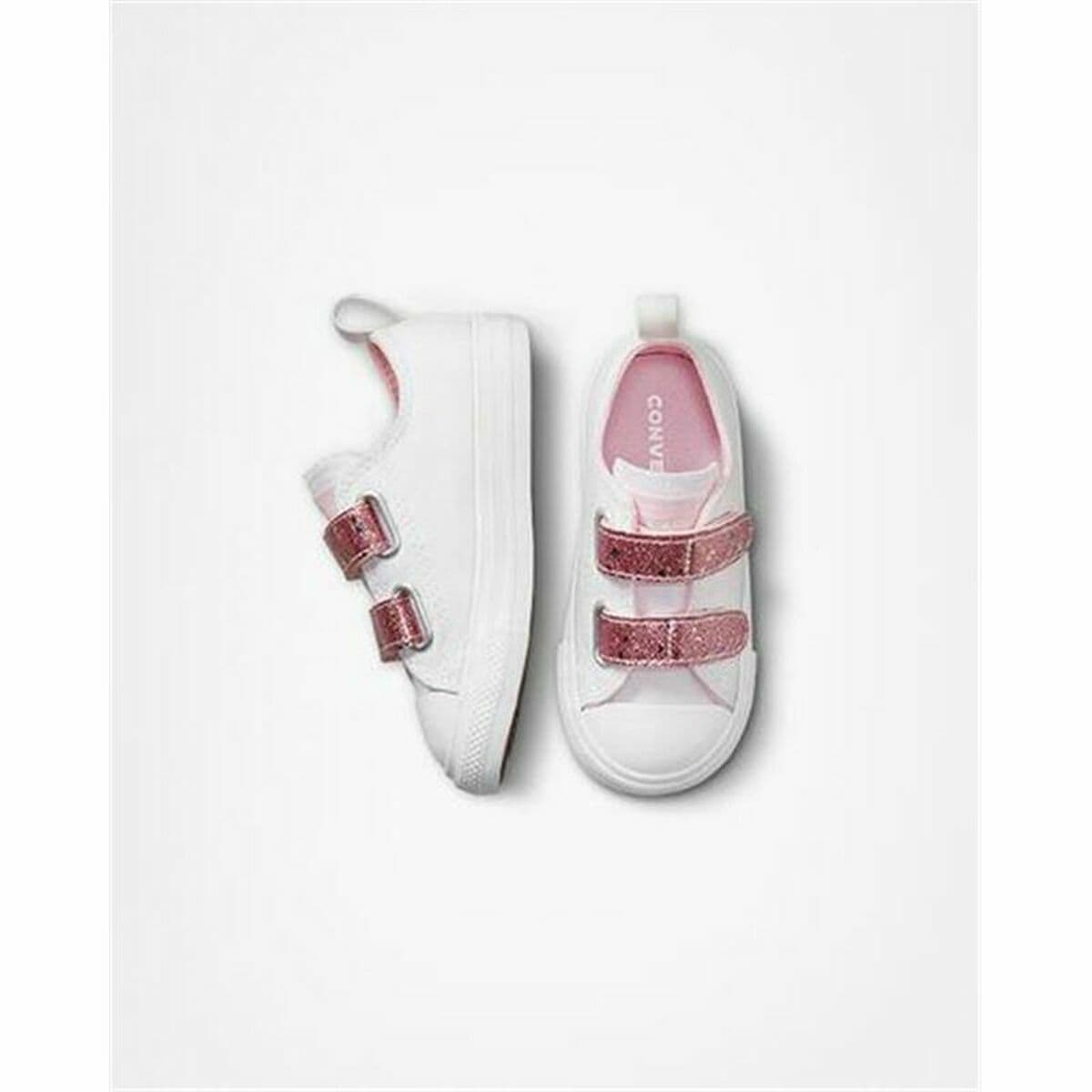 Zapatillas de Deporte para Bebés Converse Chuck Taylor All-Star 2V Blanco - Image 4