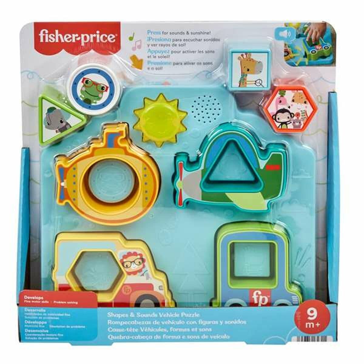 Puzzle Infantil de Madera Fisher-Price Vehículos - Image 5