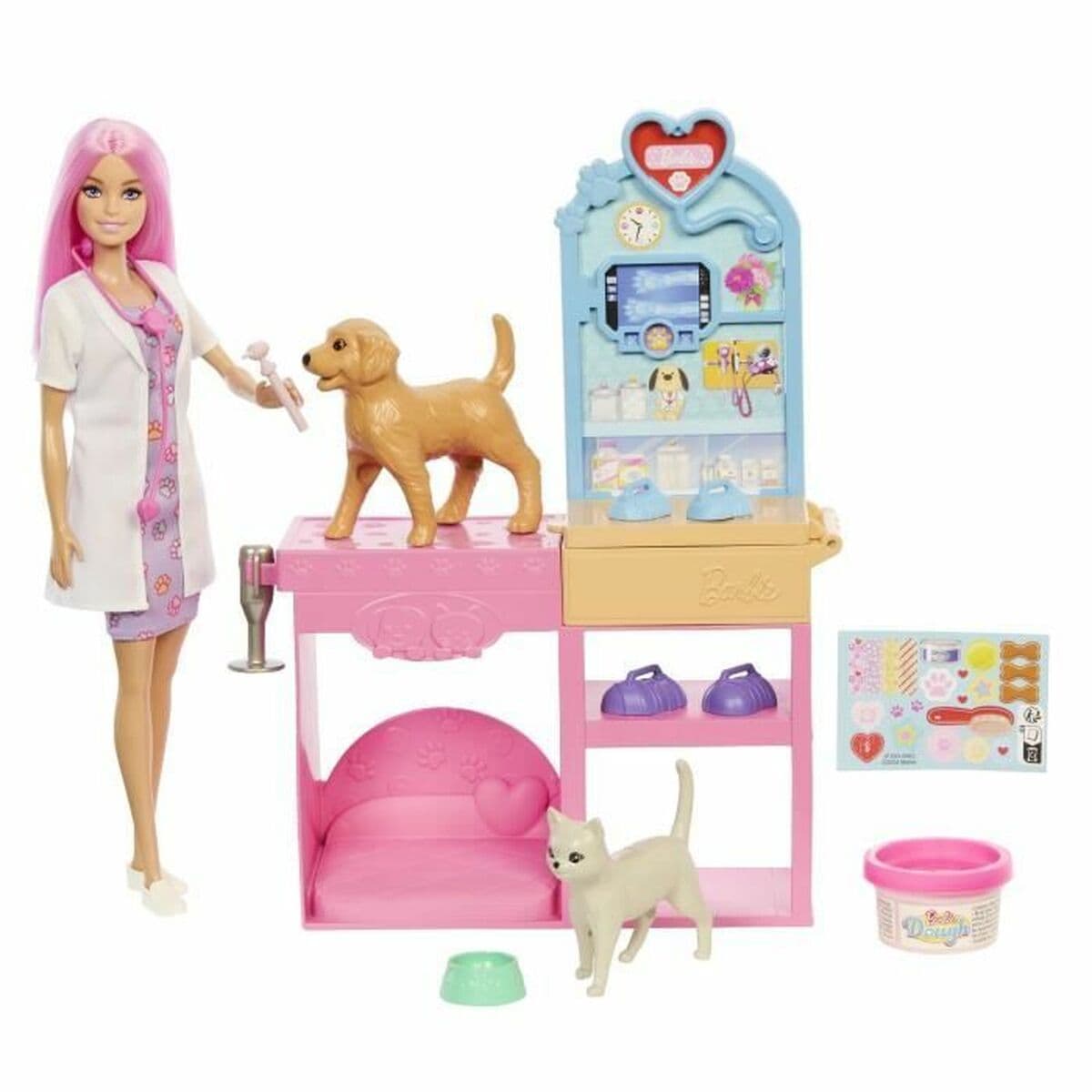 Playset Barbie Veterinarian Clinic 15 Piezas - Image 2