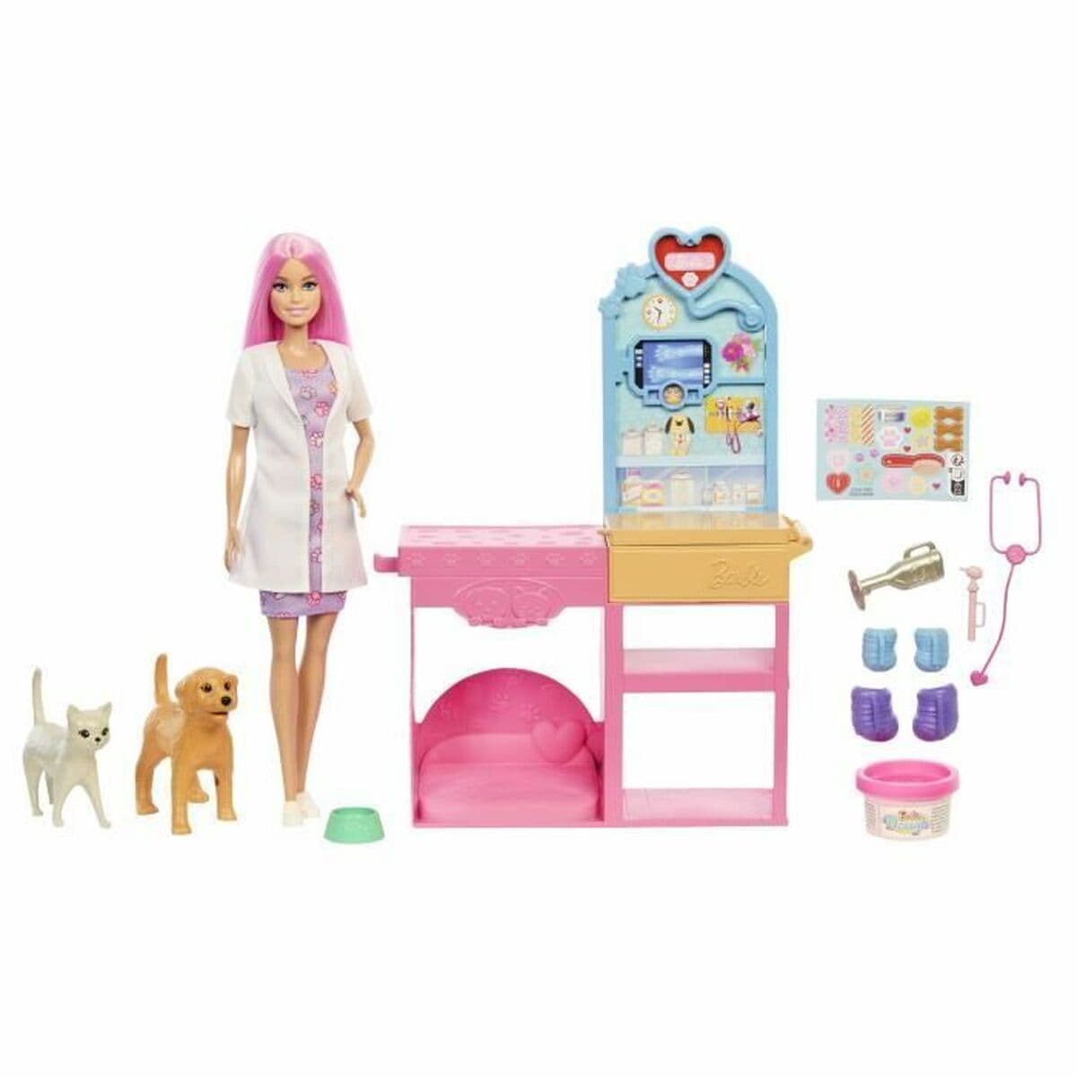 Playset Barbie Veterinarian Clinic 15 Piezas - Image 3