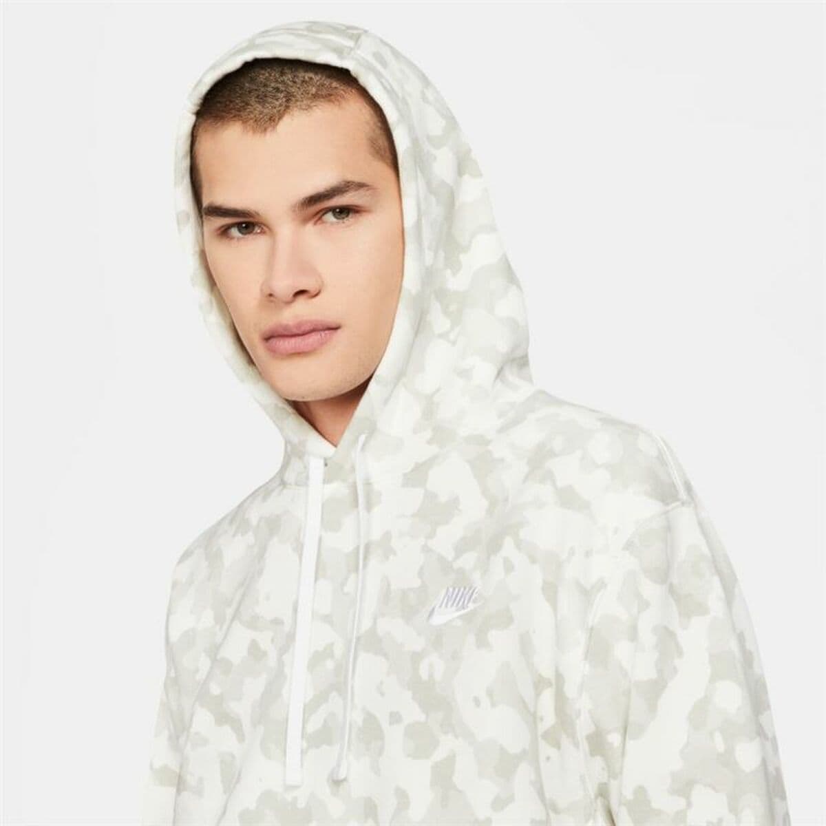 Sudadera con Capucha Hombre Sportswear Club Nike Blanco - Image 3
