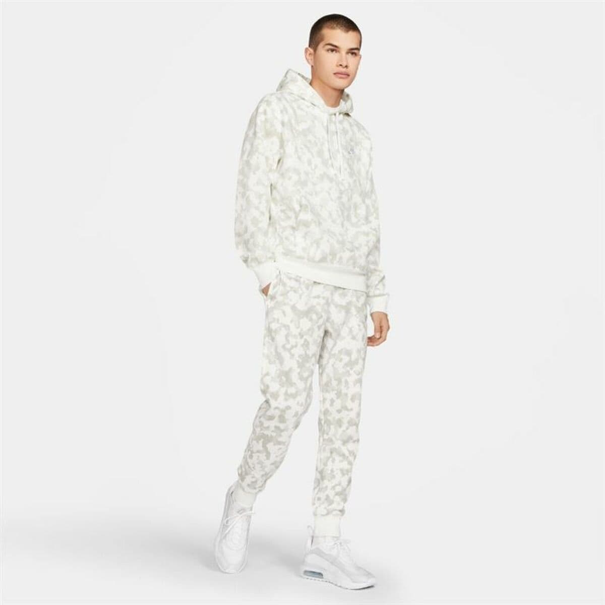 Sudadera con Capucha Hombre Sportswear Club Nike Blanco - Image 5
