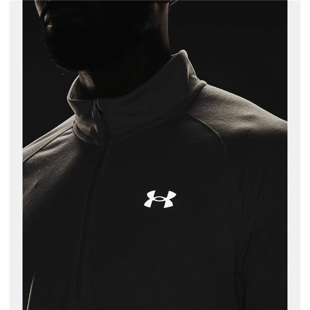 Camiseta de Manga Larga Hombre Under Armour Streaker Run Beige - Image 5