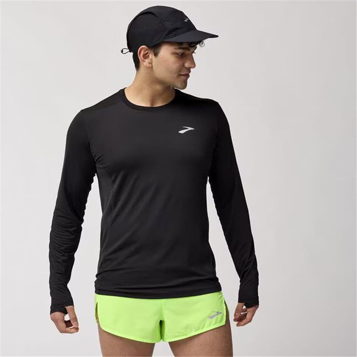 Herren Langarm-T-Shirt Brooks Atmosphere Long Sleeve 3.0 Schwarz - Image 3