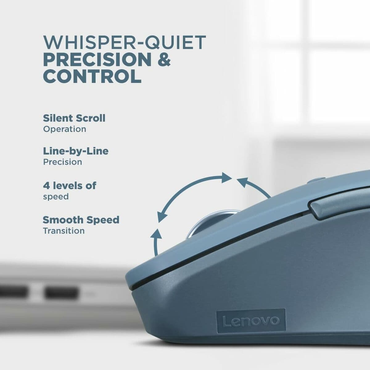 Muis Lenovo GY51P14335 Blauw Zwart Turkoois 2400 dpi - Image 12