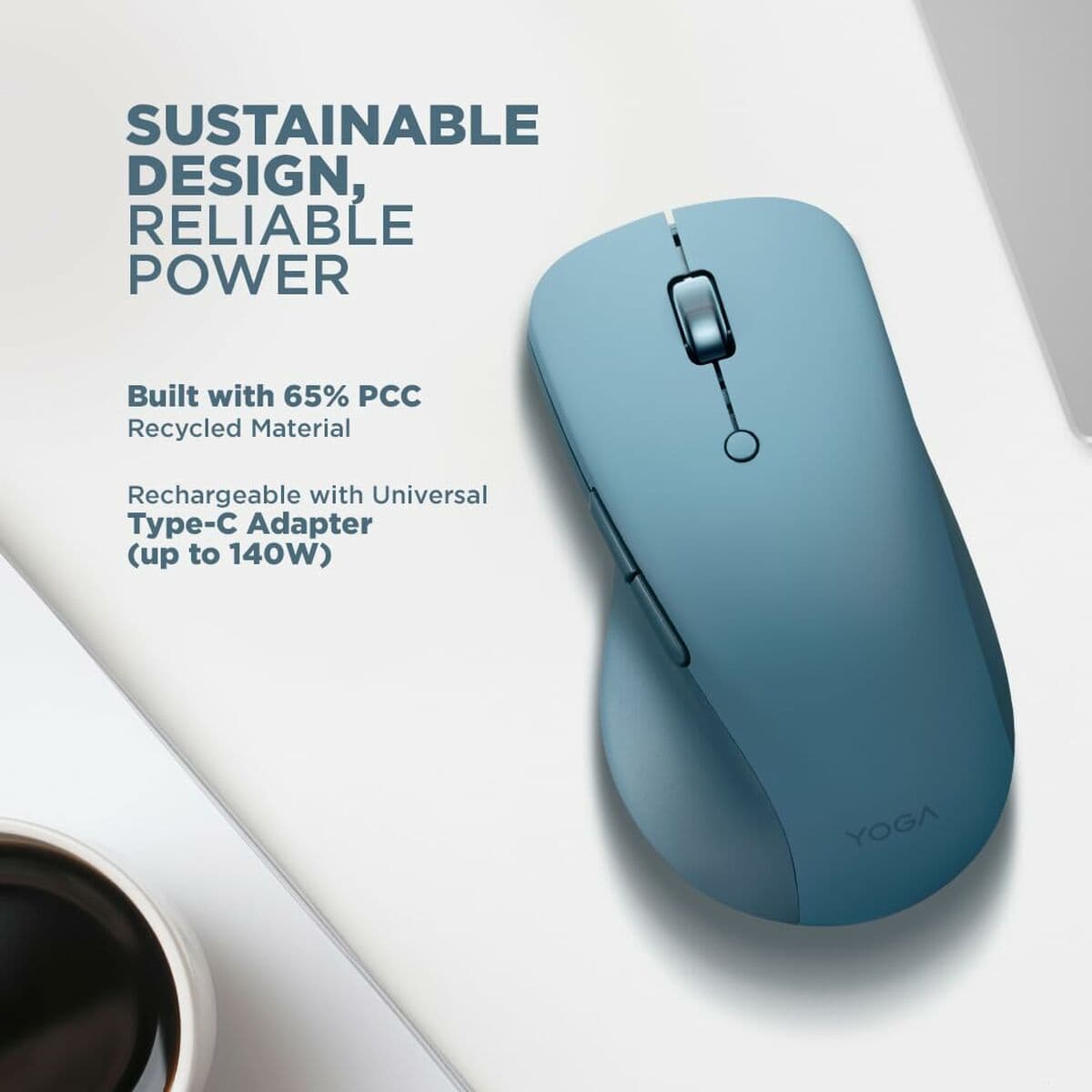 Muis Lenovo GY51P14335 Blauw Zwart Turkoois 2400 dpi - Image 14