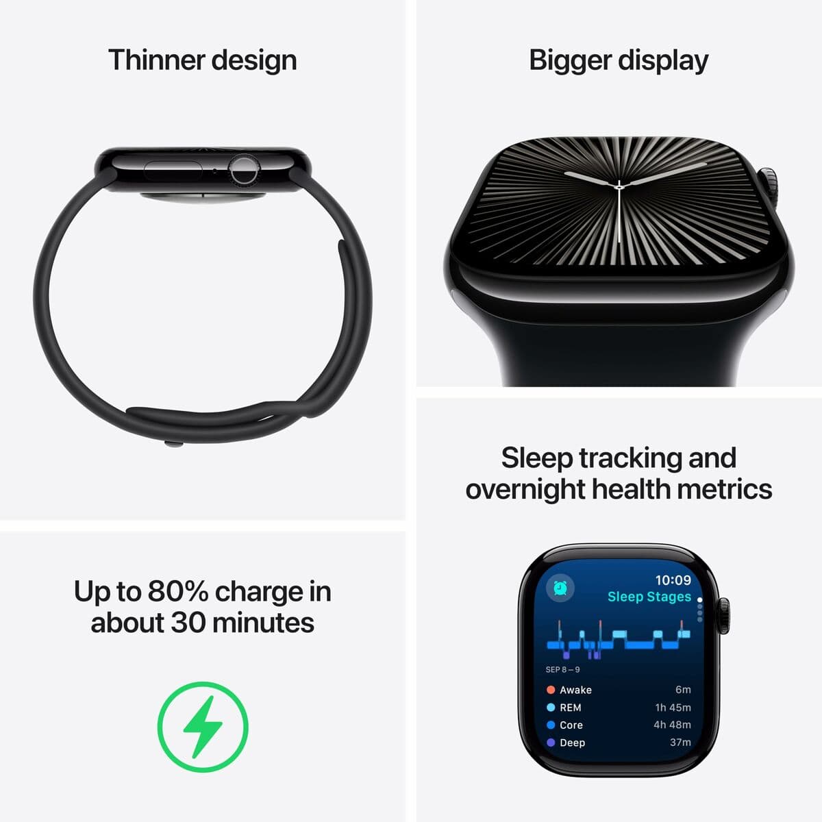Montre intelligente Apple Watch Series 10 GPS + Cellular Argenté 1,96" 46 mm - Image 12