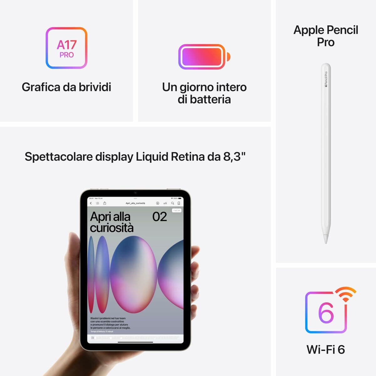 Tablet Apple iPad Mini 2024 (7ª Gen.) 8,3" Hexa Core 8 GB RAM 128 GB Azul - Image 26