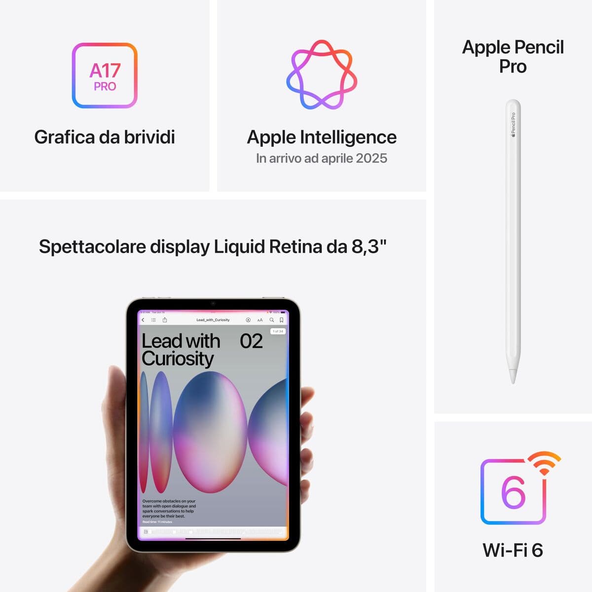 Tablette Apple MXN93TY/A 8,3" Hexa Core 8 GB RAM 128 GB Pourpre - Image 27