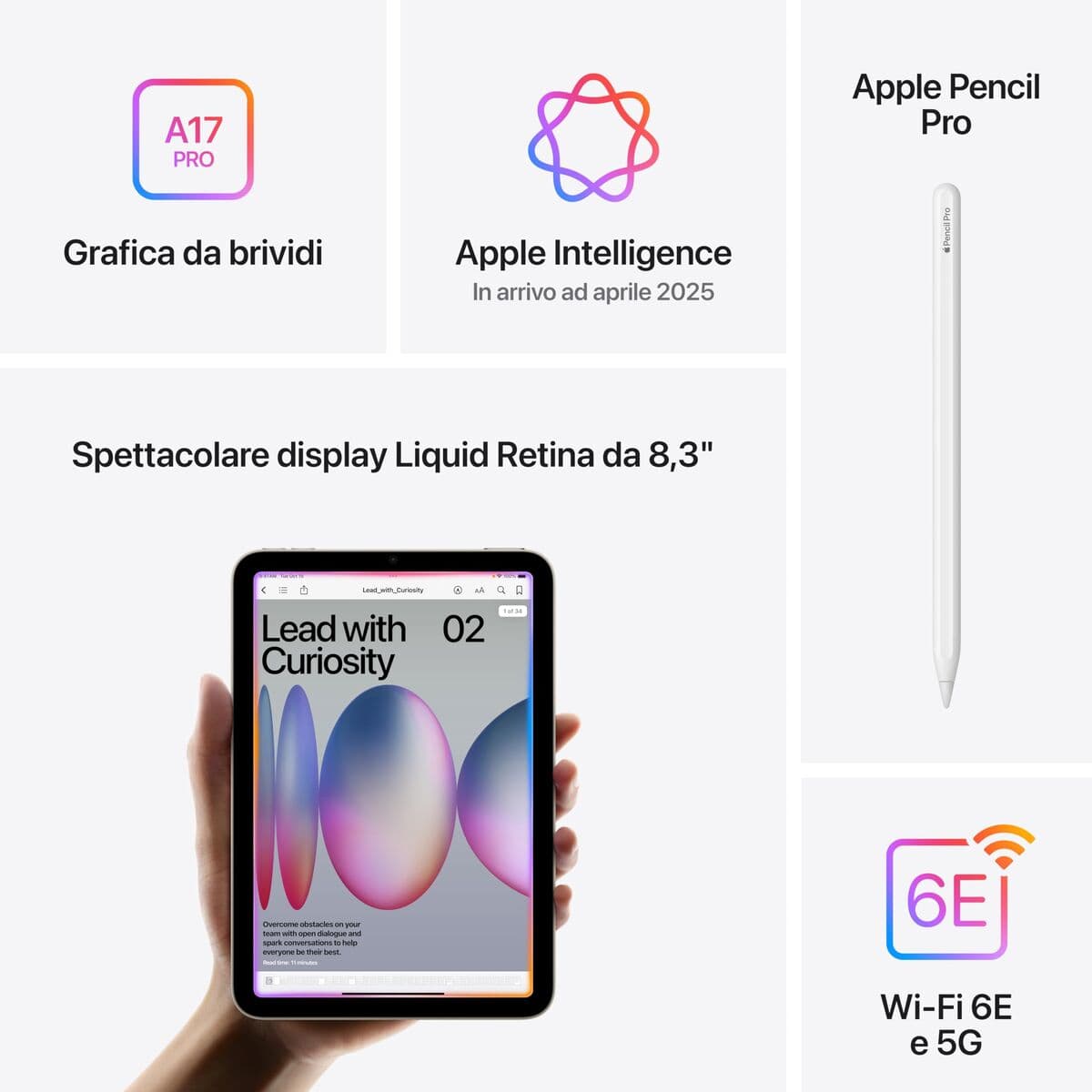 Tablette Apple iPad Mini 7 8,3" Hexa Core 8 GB RAM 256 GB Gris - Image 22