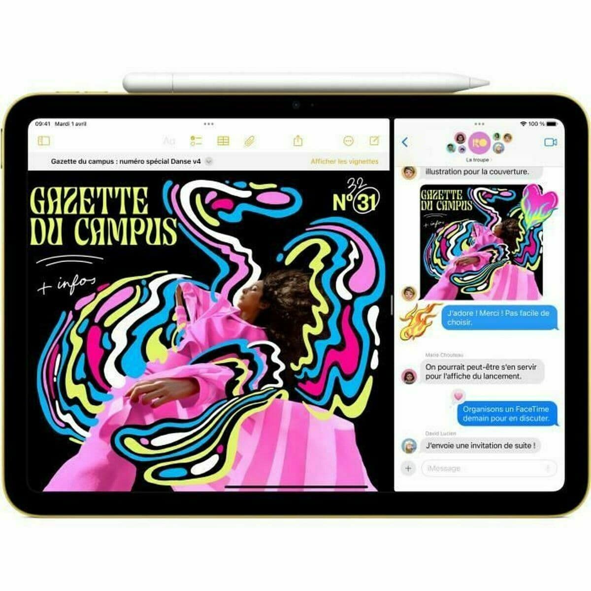 Tablette Apple iPad A16 11" 256 GB Jaune A14 Bionic - Image 5